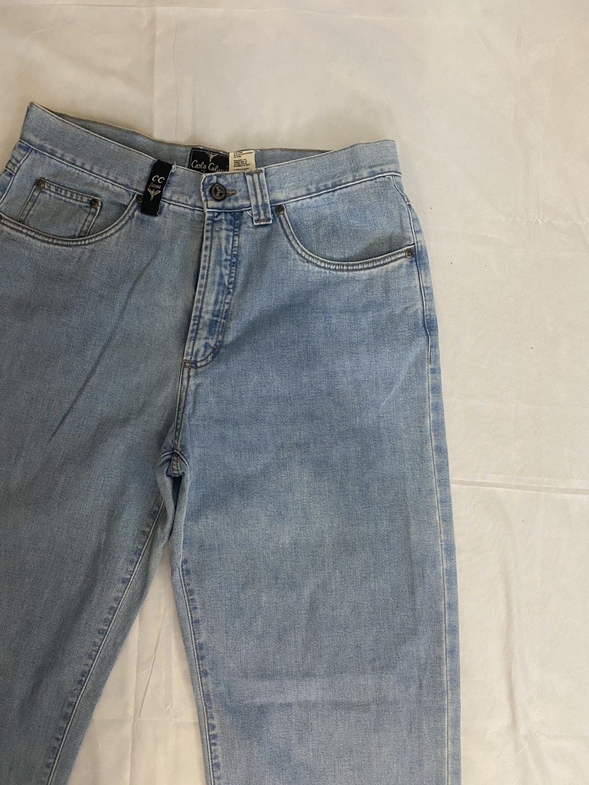 Carlo Colucci Vintage Carlo Colucci Jeans Mens 33x34Light Wash Relaxed Fit Size US 33 - 5 Thumbnail