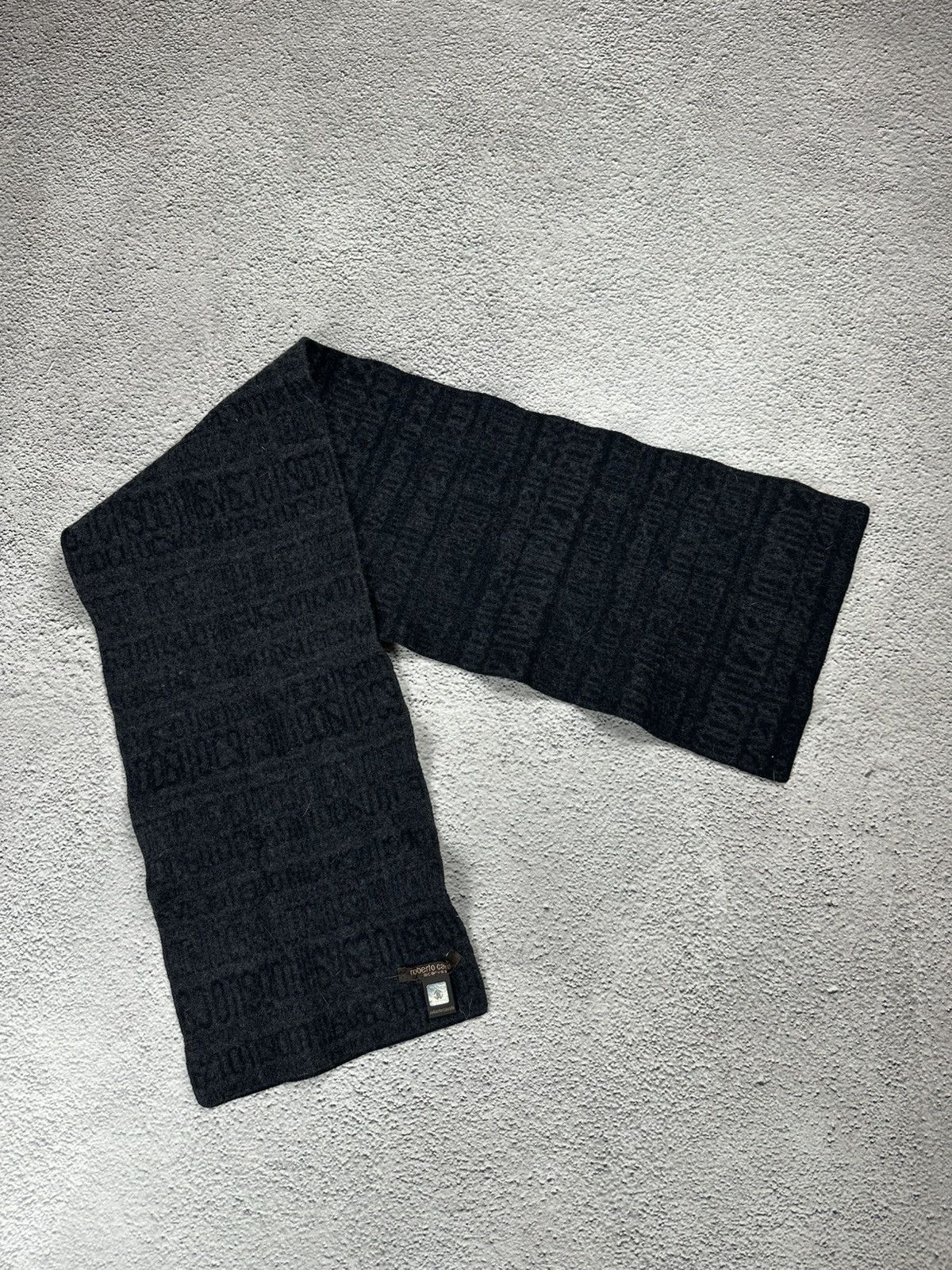 Roberto Cavalli Vintage Roberto Cavalli Monogram Wool Scarf Y2K Old Money Size ONE SIZE - 5 Thumbnail
