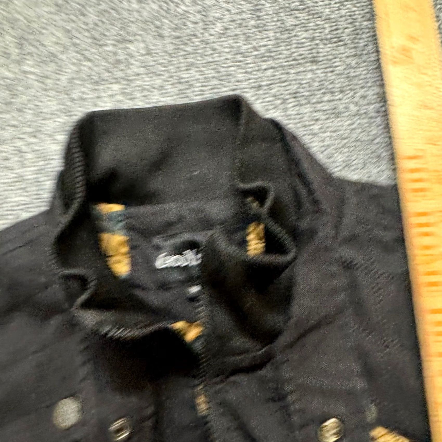 Vintage Y2K Chou Yatou Jacket Mens M Black Full-zip Patch Flap Pocket Patterned Liner Size US M / EU 48-50 / 2 - 6 Thumbnail