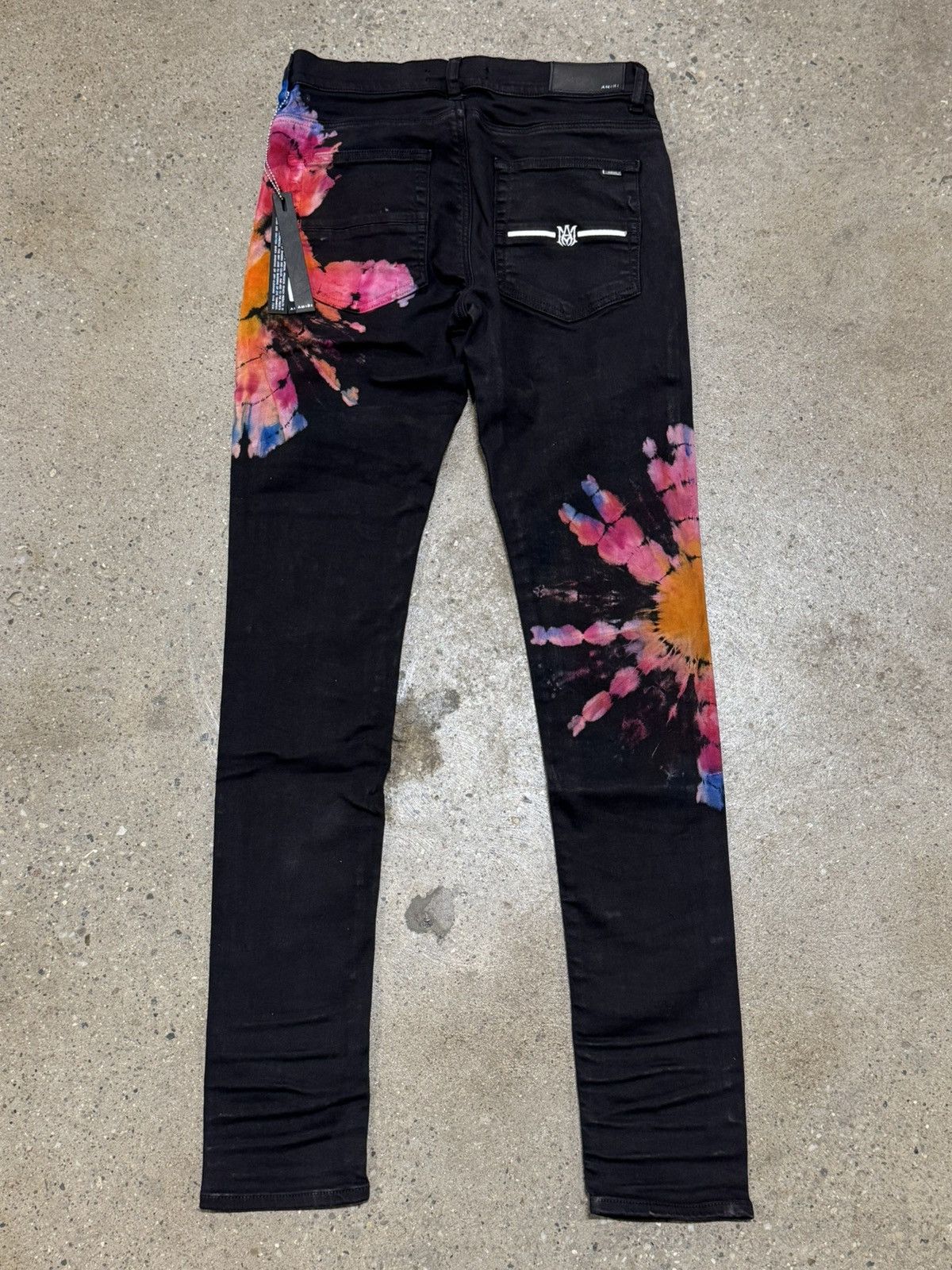 Denim Pantalones Dye Amiri Tie Dye Print Denim Jeans NEW 1300$