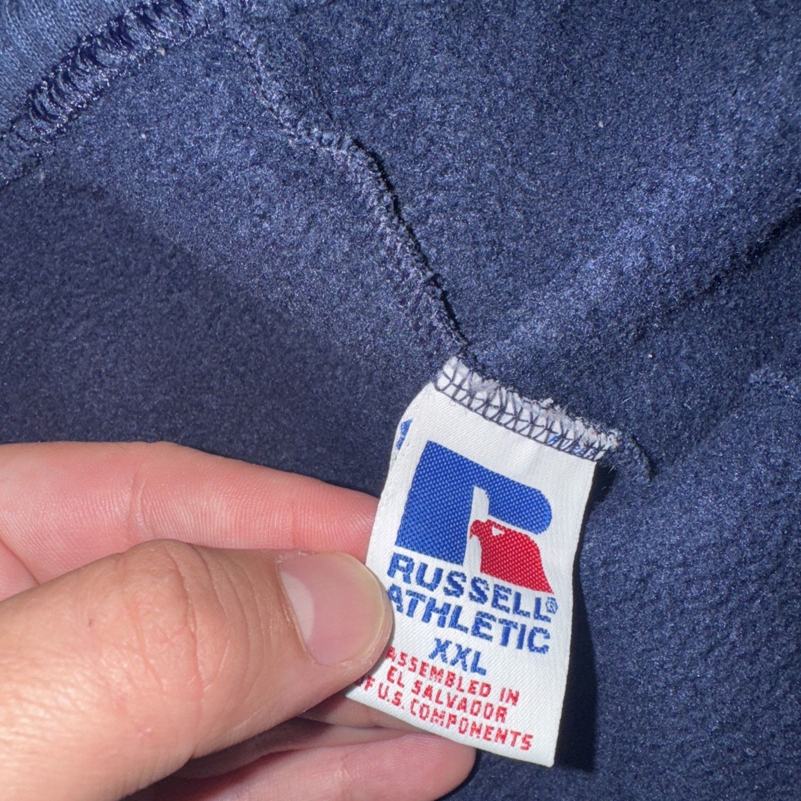 Russell Athletic × Vintage Vintage Russell Athletic Sweatpants Navy Blue XXL 36x34 Size US 36 / EU 52 - 3 Thumbnail