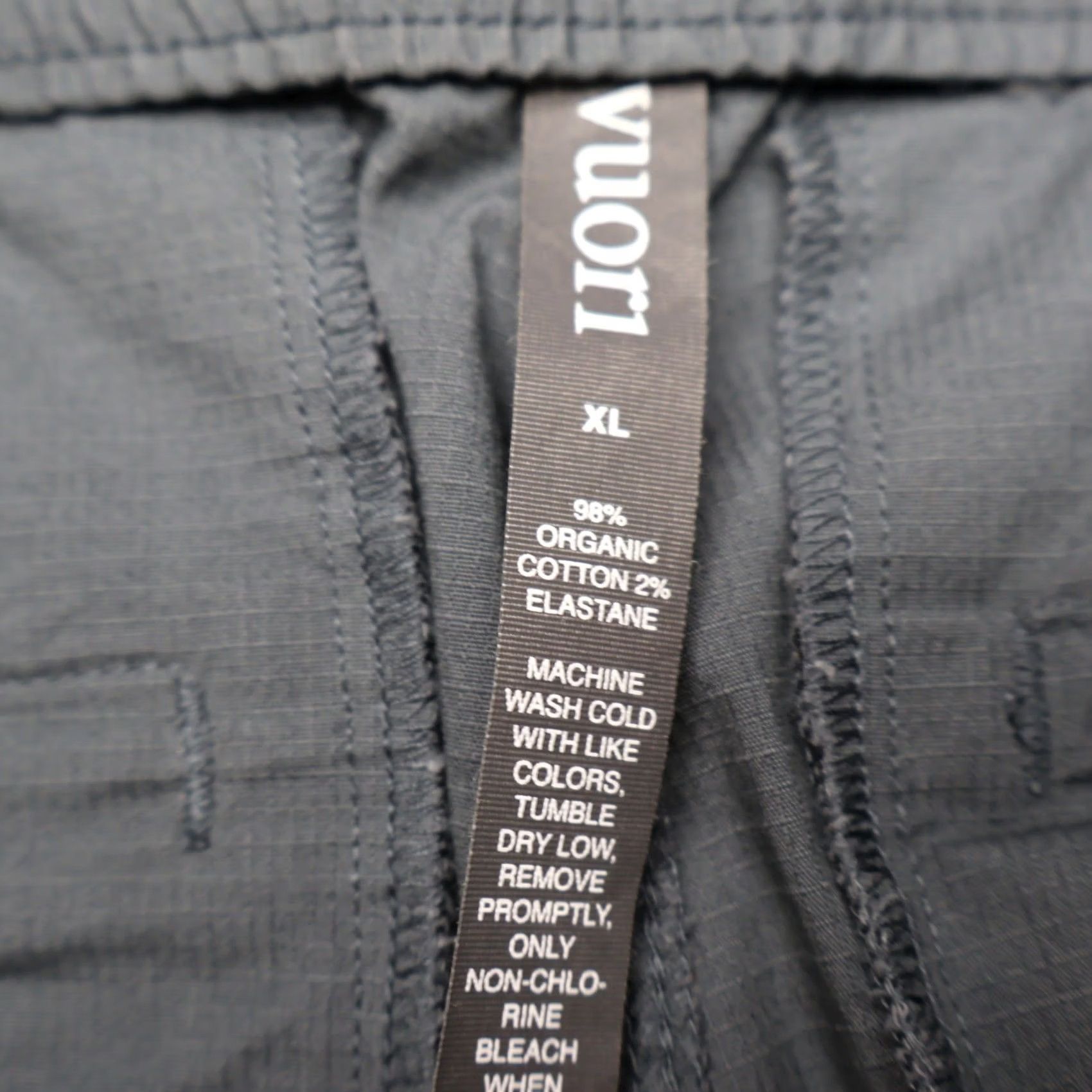 Vuori Vuori Pants Women XL Gray Ripstop Stretch Hiking Drawstring Casual Travel 36x30 Size 40" / US 18 - 7 Thumbnail