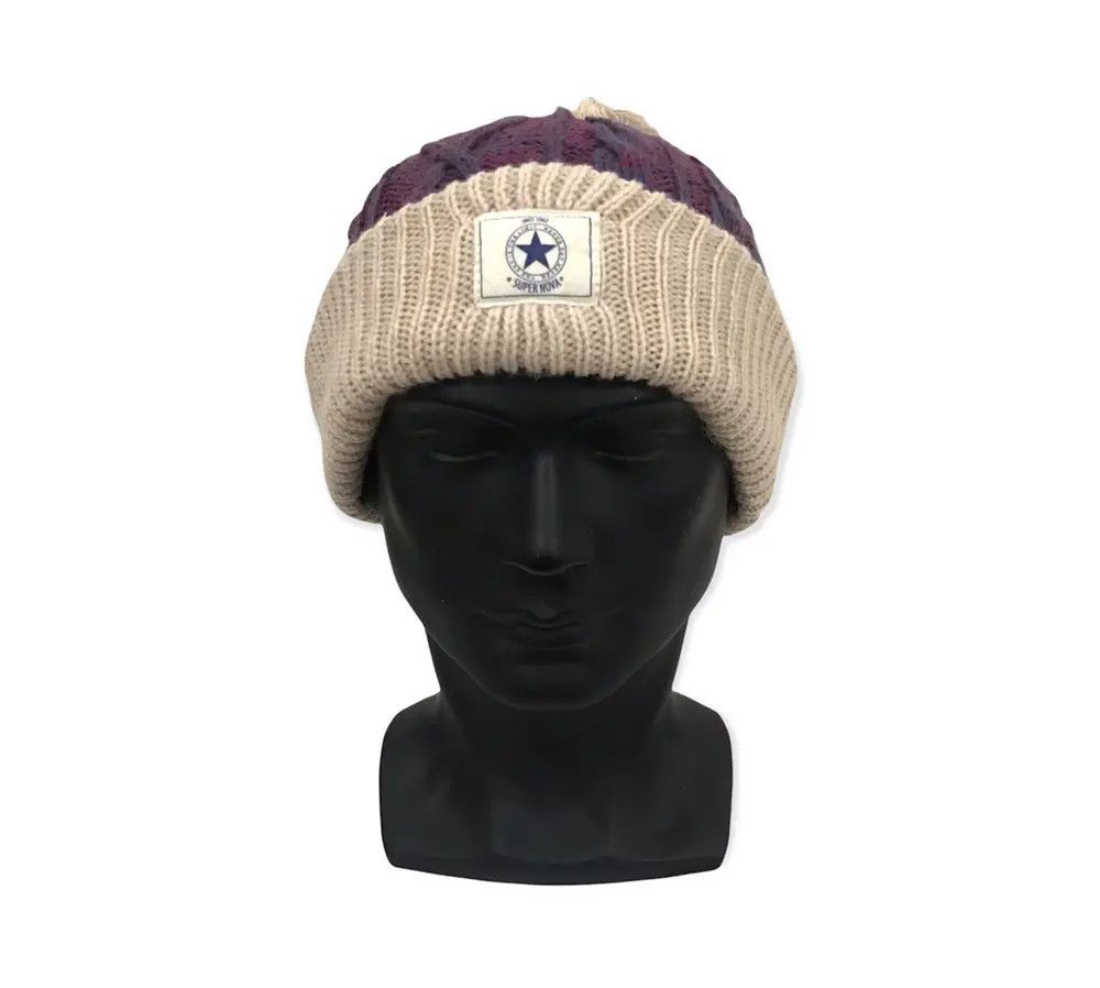 Japanese Brand × Vintage Japanese Brand Bobble Beanie Hat Size ONE SIZE - 1 Thumbnail