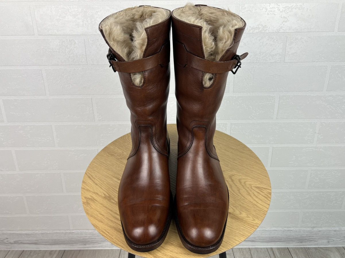 Gucci GUCCI Combat Boots Mongolian Leather Shearling Fur Shoes Size US 9 / EU 42 - 6 Thumbnail