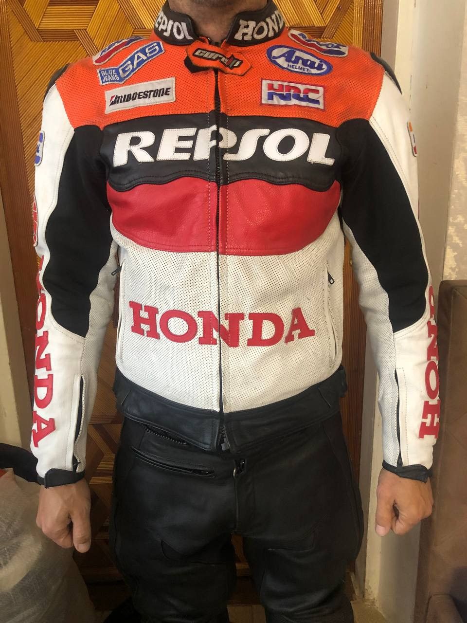Honda Honda Moto Leather Jacket Morocross Size US M / EU 48-50 / 2 - 11 Thumbnail