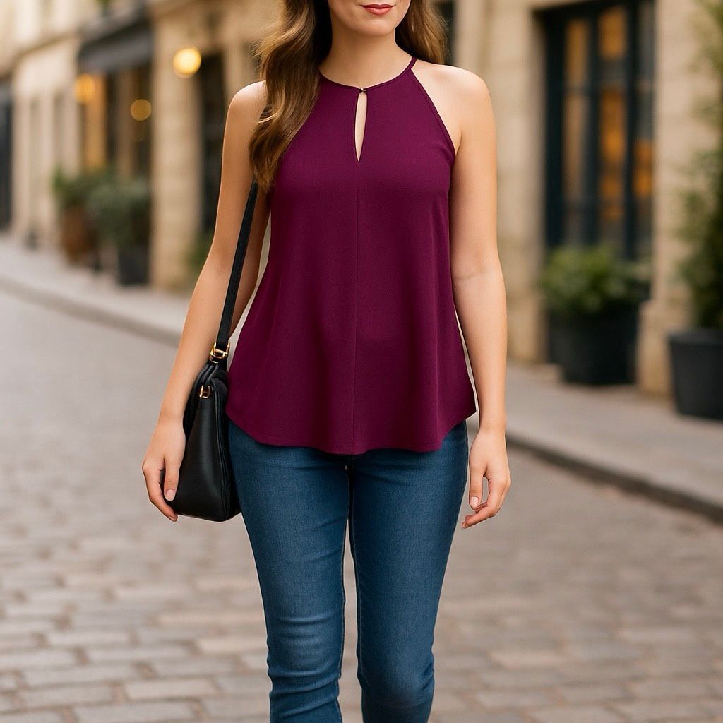 Other Maison Jules SZ M purple flowy tank top Size M / US 6-8 / IT 42-44 - 2 Thumbnail
