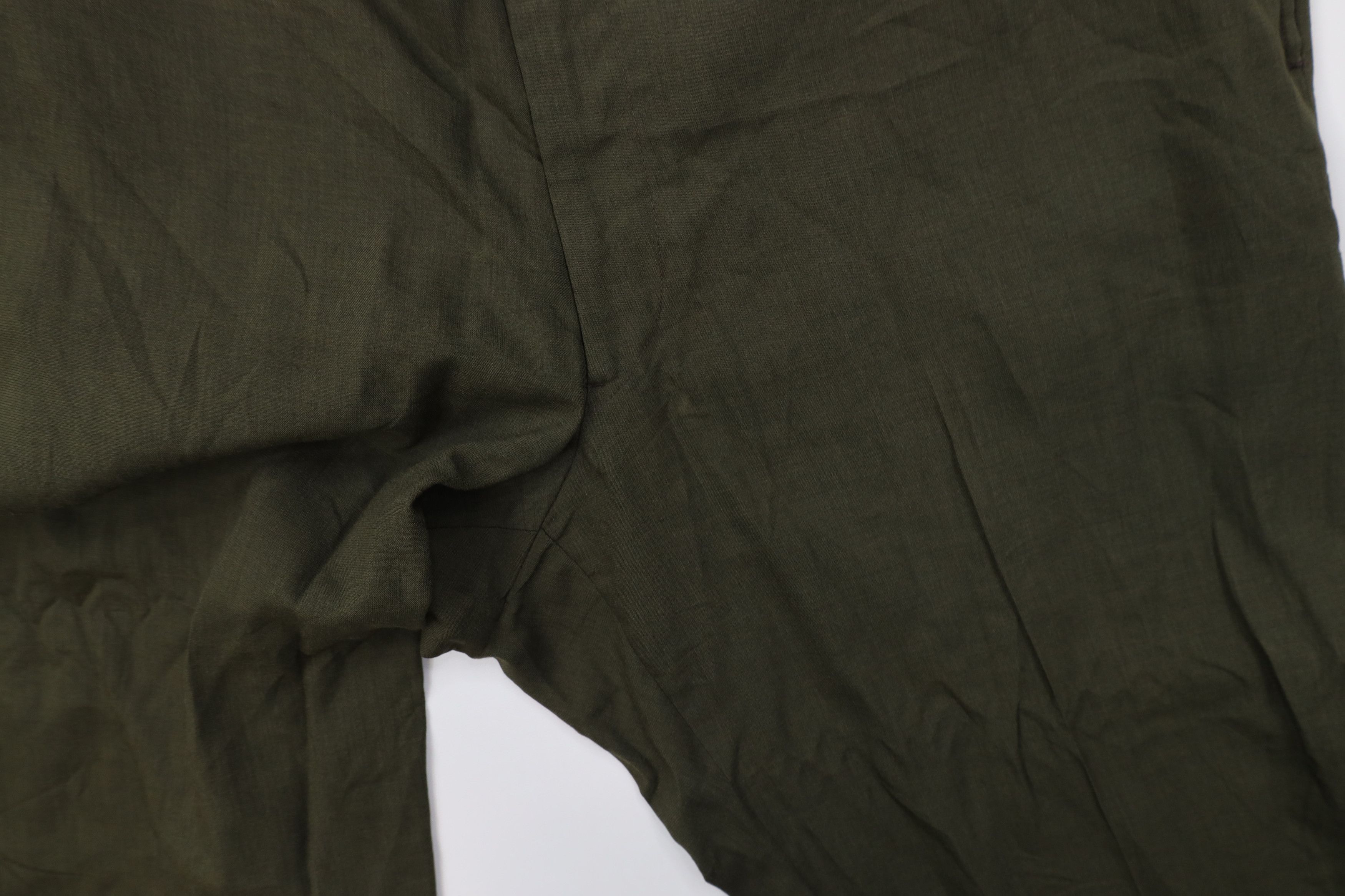 Vintage Vintage 50s 60s Streetwear Wool Knit Chino Pants Green USA Size US 36 / EU 52 - 5 Thumbnail