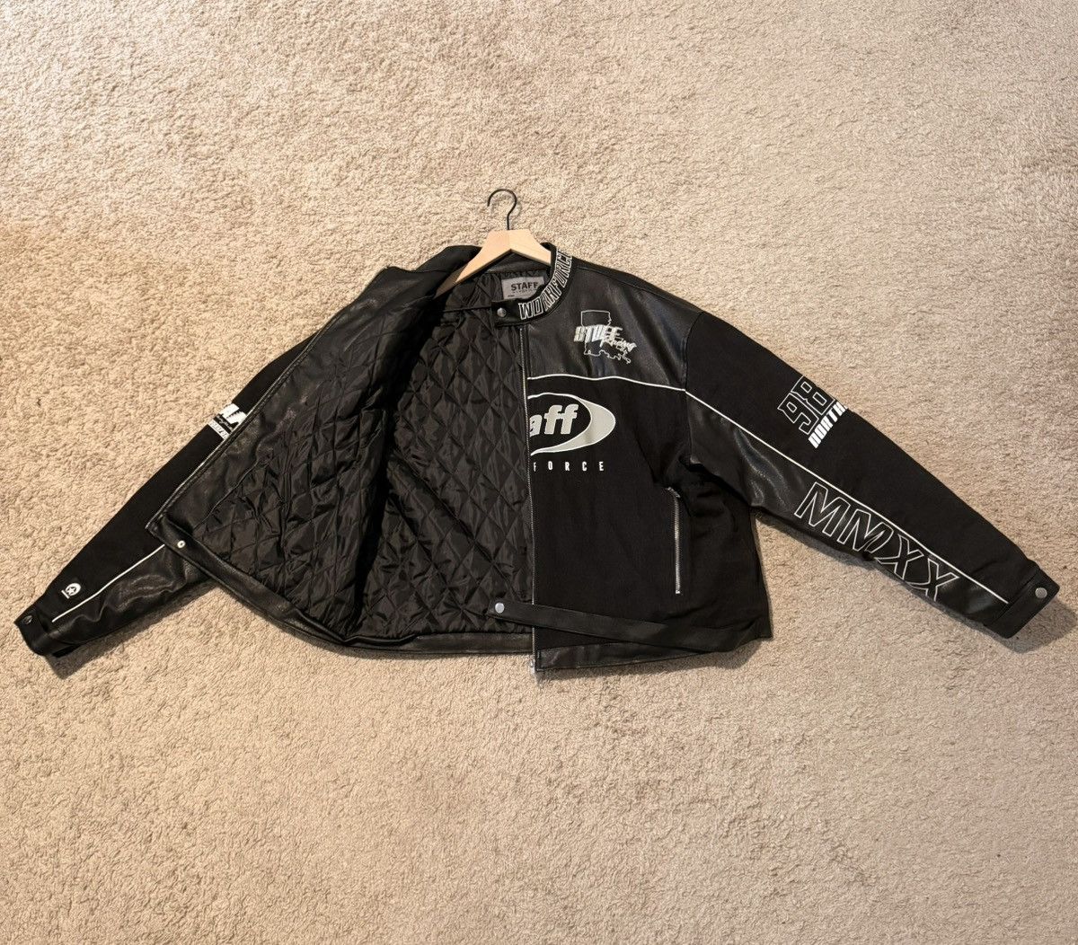 STAFF WORKFORCE STAFF WORKFORCE FIRST NEVER LAST MOTORCYCLE JACKET Size US L / EU 52-54 / 3 - 2 Thumbnail