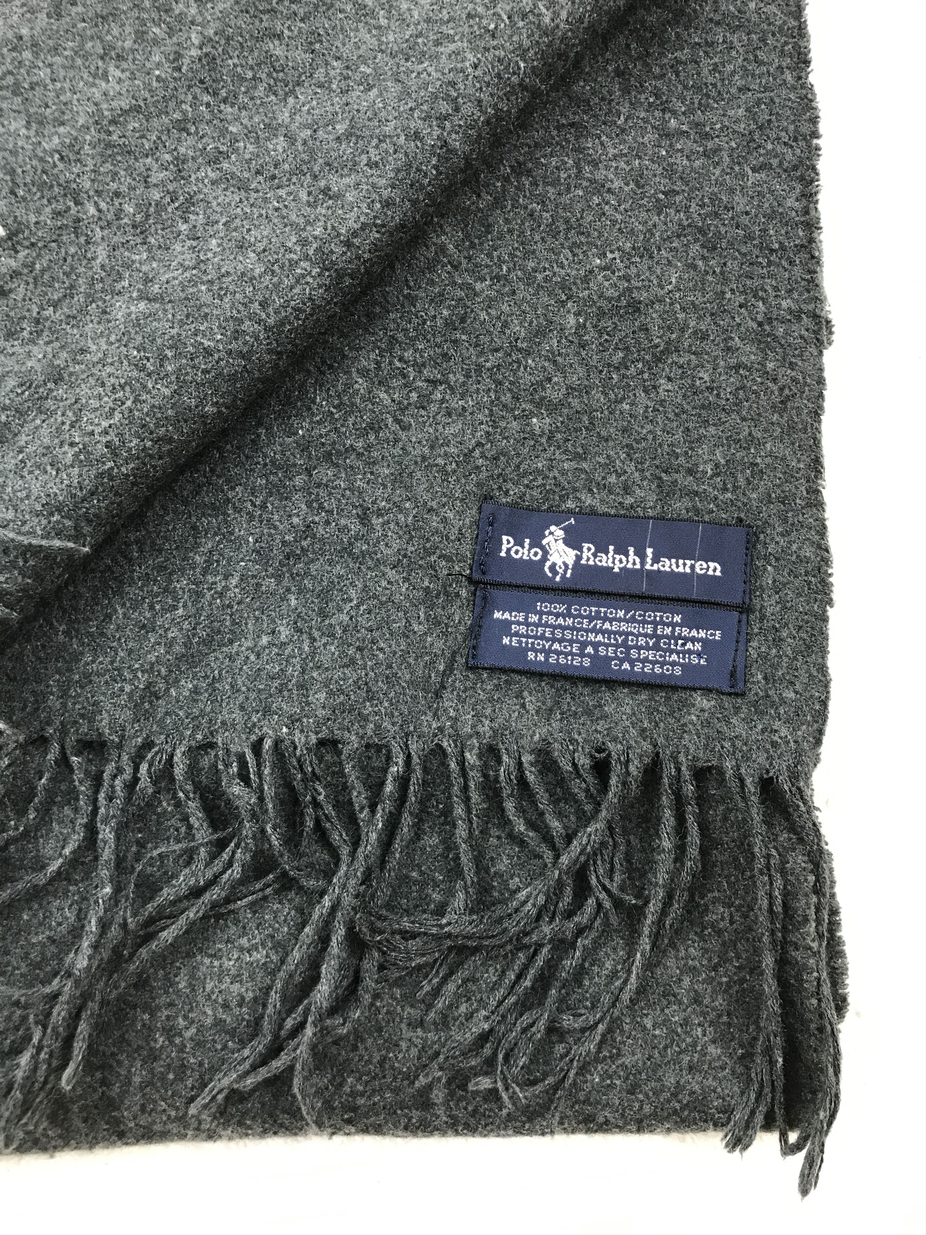 Vintage Polo Ralph Lauren Scarf Muffler Wool Cashmere