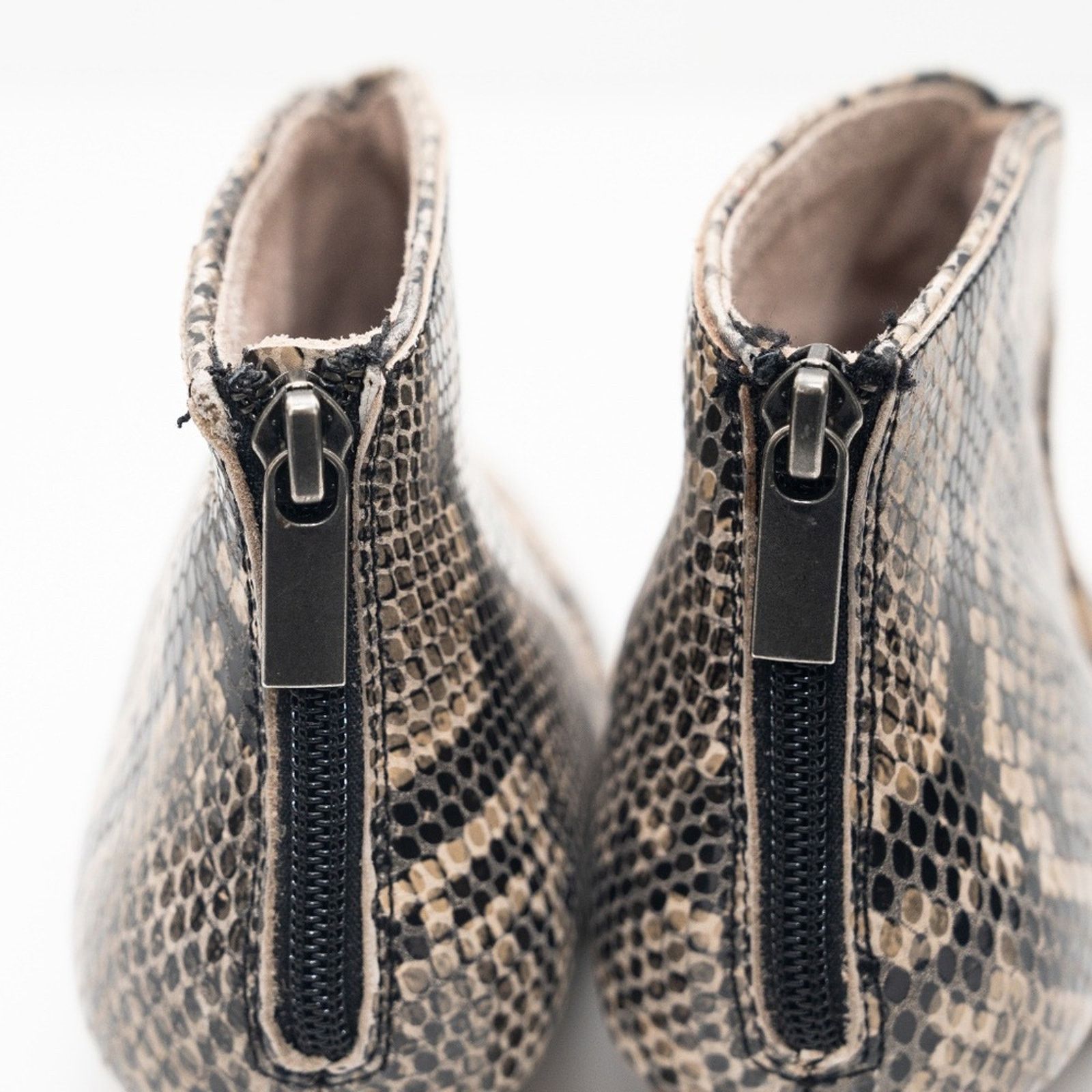 Seychelles Seychelles. New! Snake Heeled Ankle Boots. Size US 7 / IT 37 - 7 Thumbnail