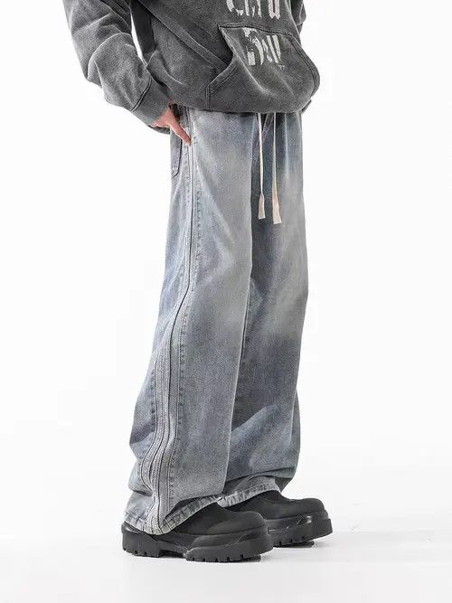 Japanese Brand HaradLight Blue High Street Vintage Loose Casual Pants Size US 29 - 4 Thumbnail