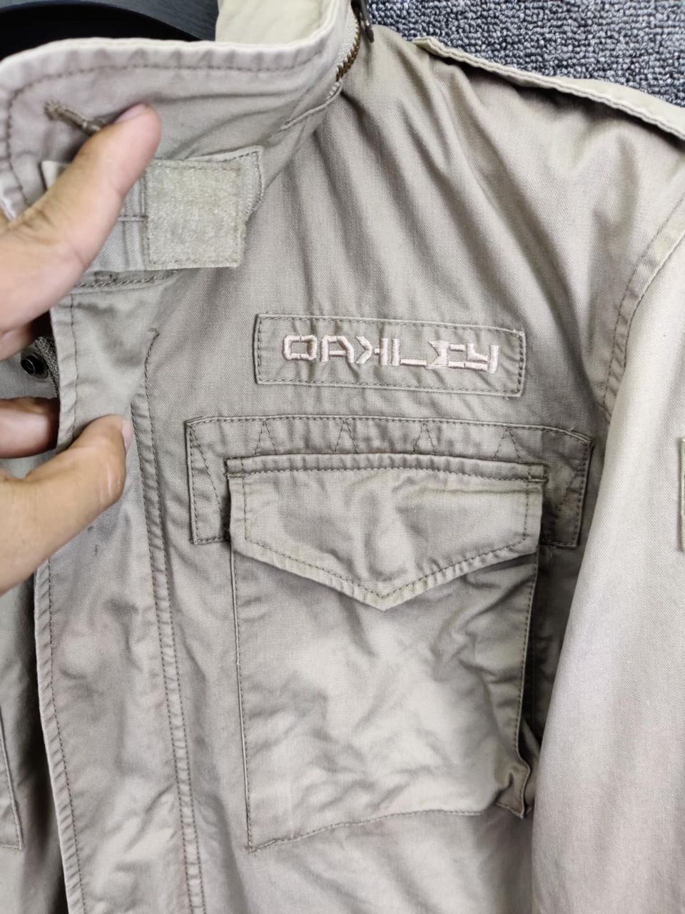 Oakley Vintage 90s Oakley Worldwide M65 Field Military Jacket Size US L / EU 52-54 / 3 - 3 Thumbnail