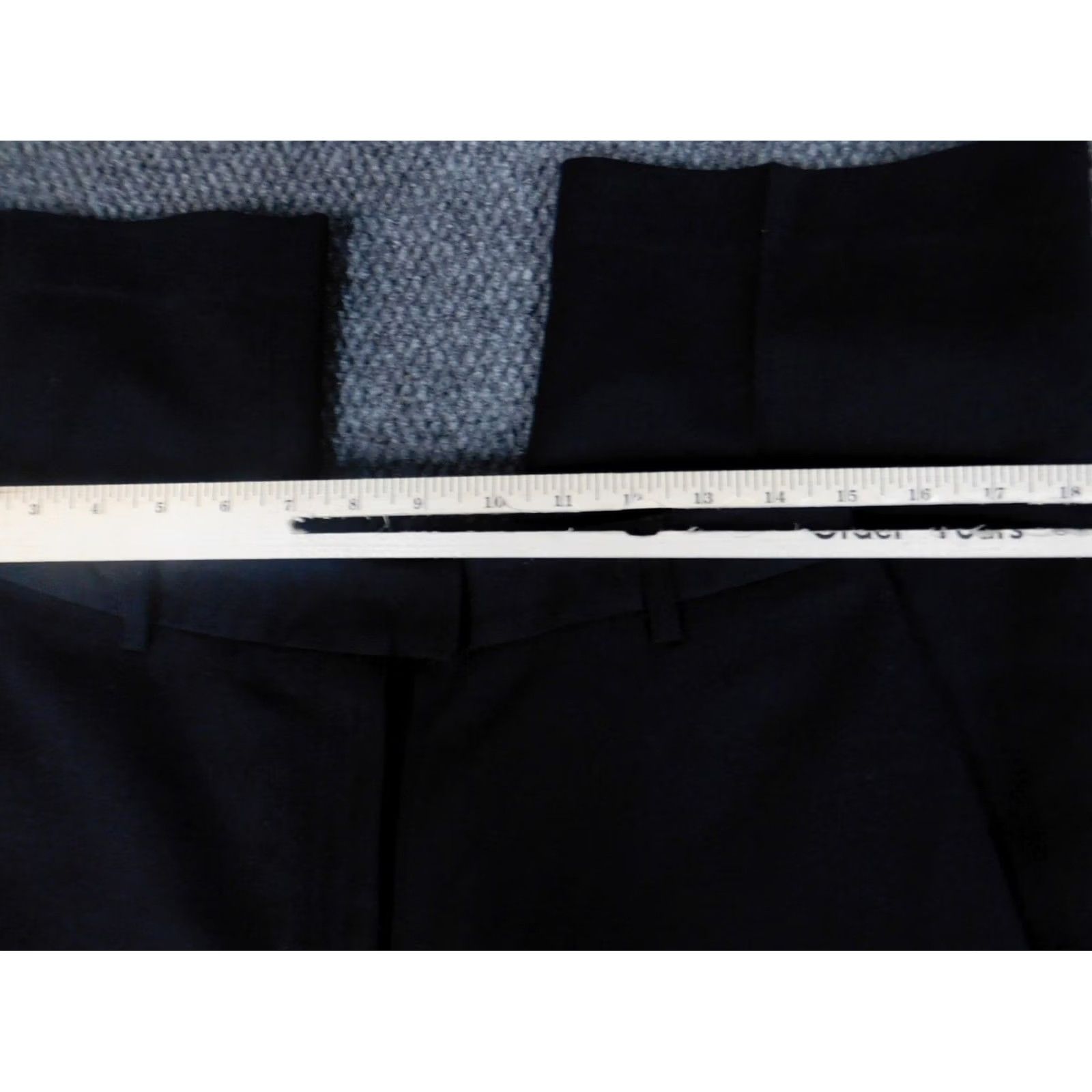 Vintage LL Bean Womens Pants 10 Blue Straight Wool Dress Pants Casual Regular Womens 33Inseam Size 32" / US 10 / IT 46 - 2 Thumbnail
