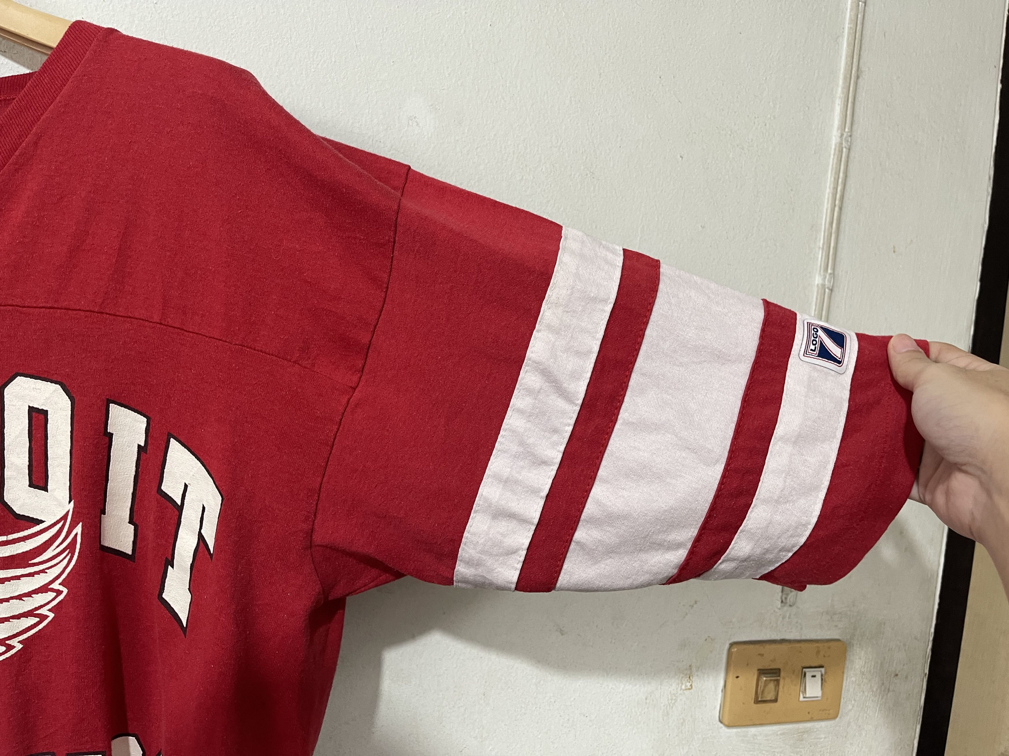 NFL × Red Wing × Vintage Vintage 90s Detroit Red Wings Jersey Size US XL / EU 56 / 4 - 4 Thumbnail