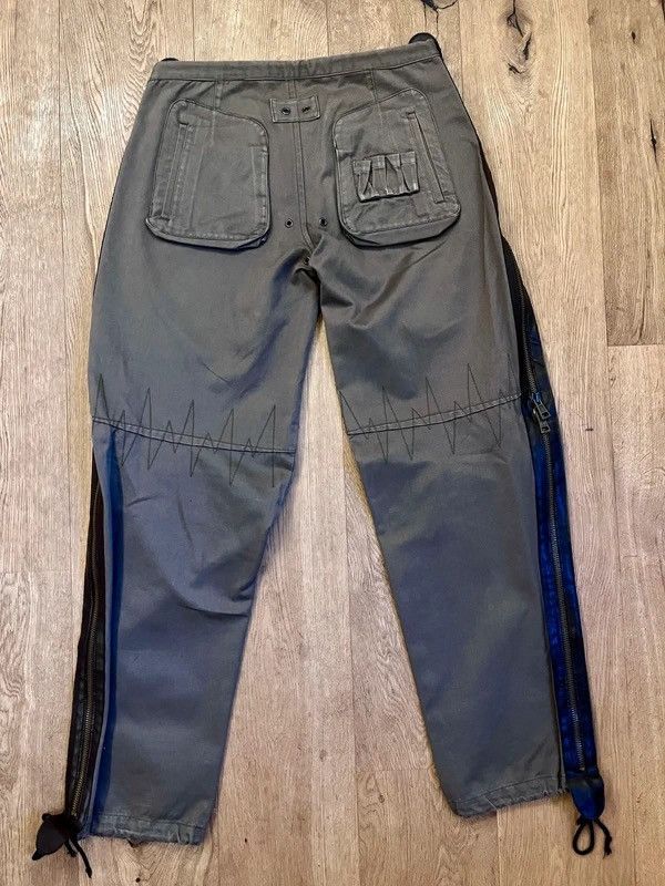 Dsquared2 Dsquared2 S/S 2002 Side-Zip Leather-Lined Loose Cargo Pants Size US 30 / EU 46 - 7 Thumbnail
