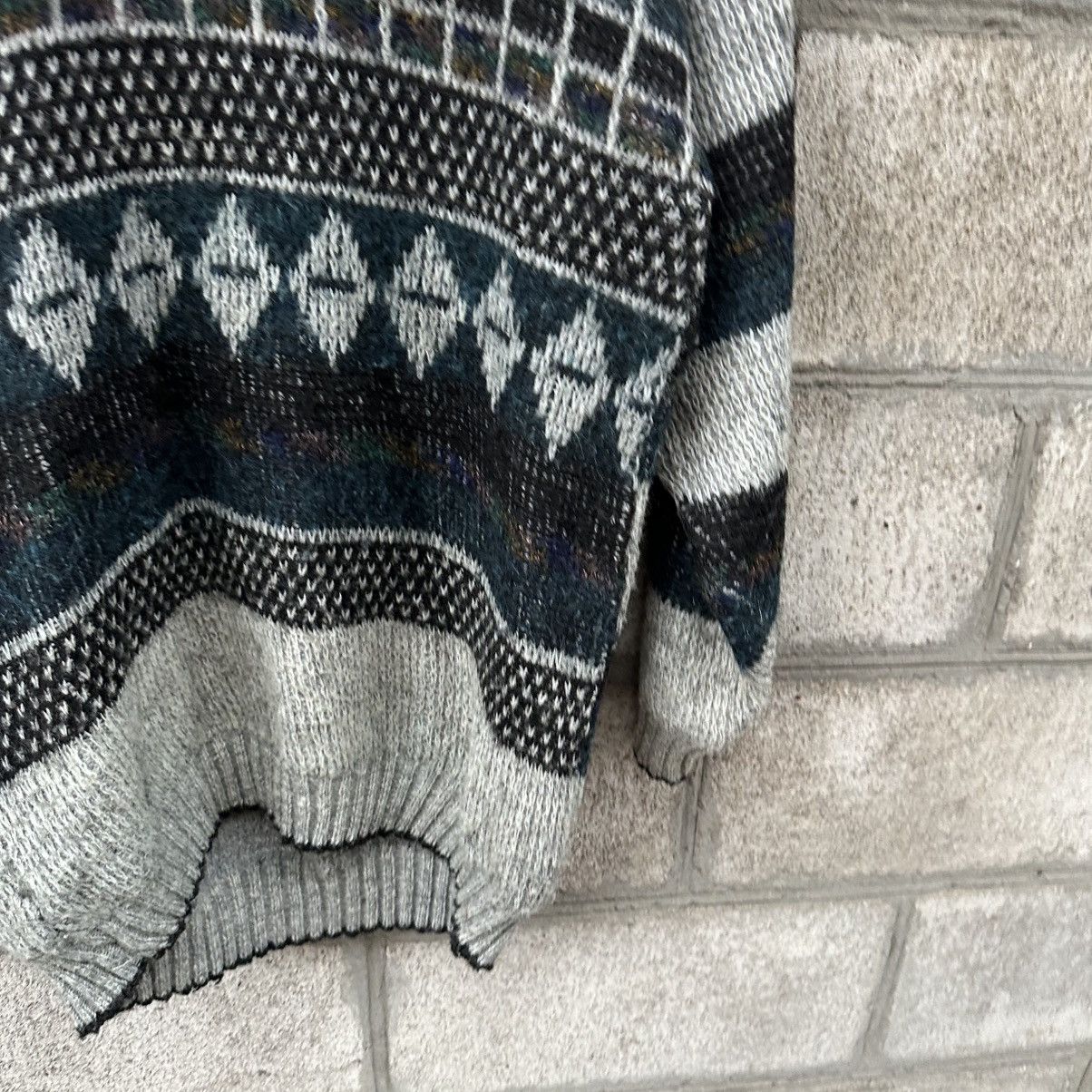 Aran Isles Knitwear Vintage Knit Wool Sweater Abstractive Y2K 00s USA Hype Trend Size US L / EU 52-54 / 3 - 4 Thumbnail