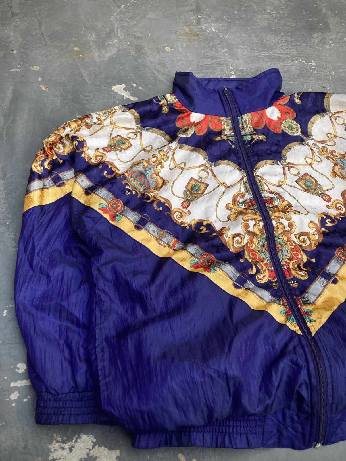 Other Vintage 80s Argee Baroque Style Windbreaker Size M / US 6-8 / IT 42-44 - 2 Thumbnail