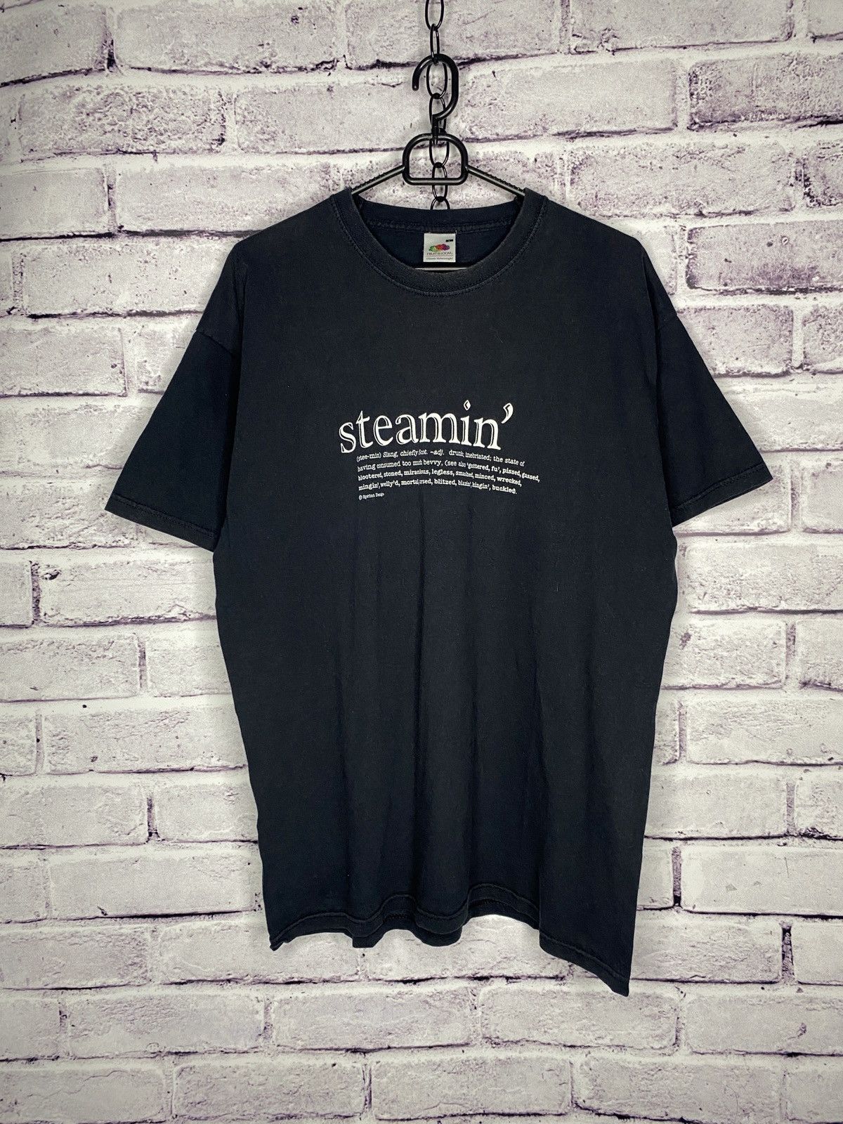 Vintage Vintage Y2K Adult " Steamin " Graphic Humor Tee Size US L / EU 52-54 / 3 - 1 Thumbnail