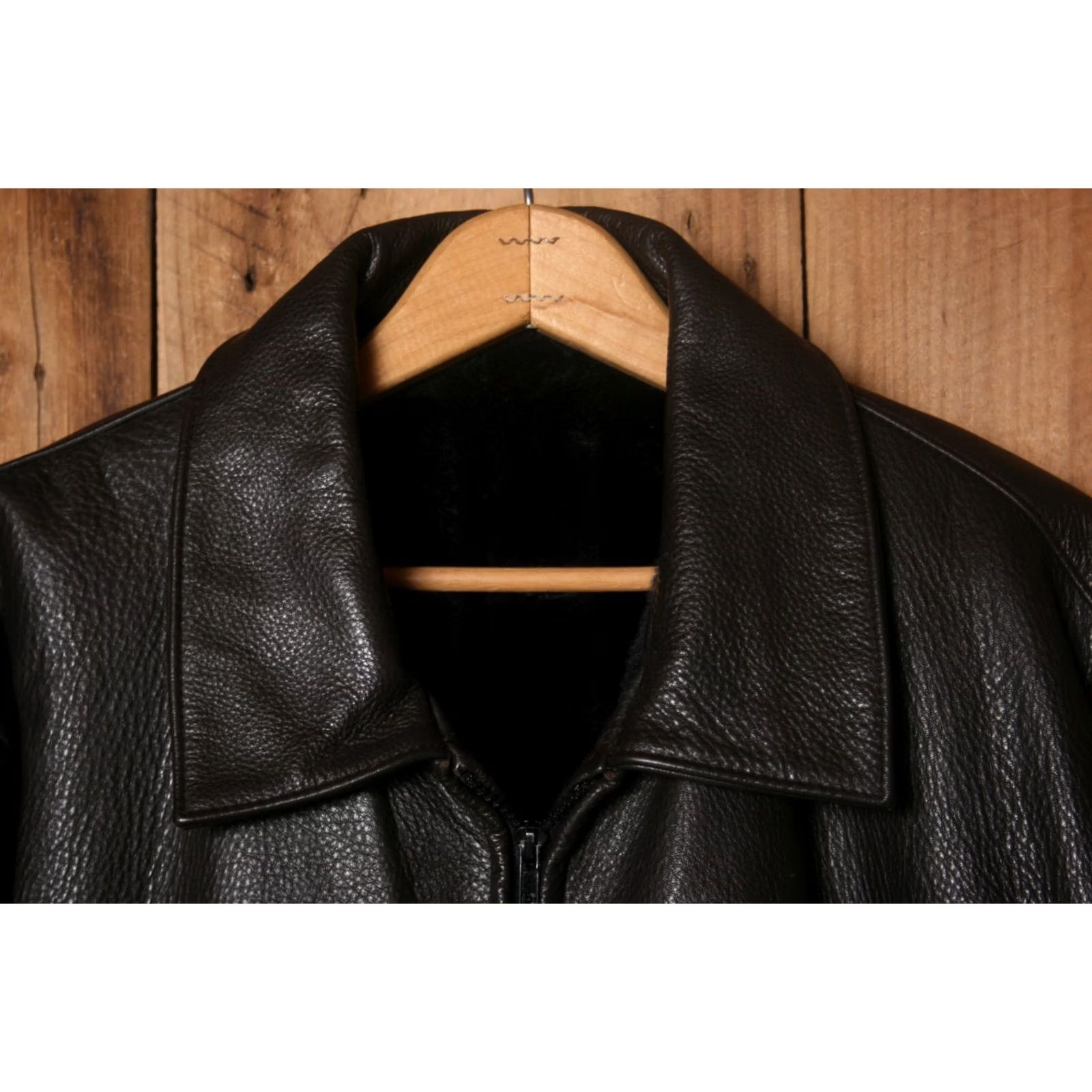 Vintage VINTAGE Leather Jacket Mens XL Brown Faux Fur Lining Zip Biker Style Unknown Brand Size US XL / EU 56 / 4 - 2 Thumbnail