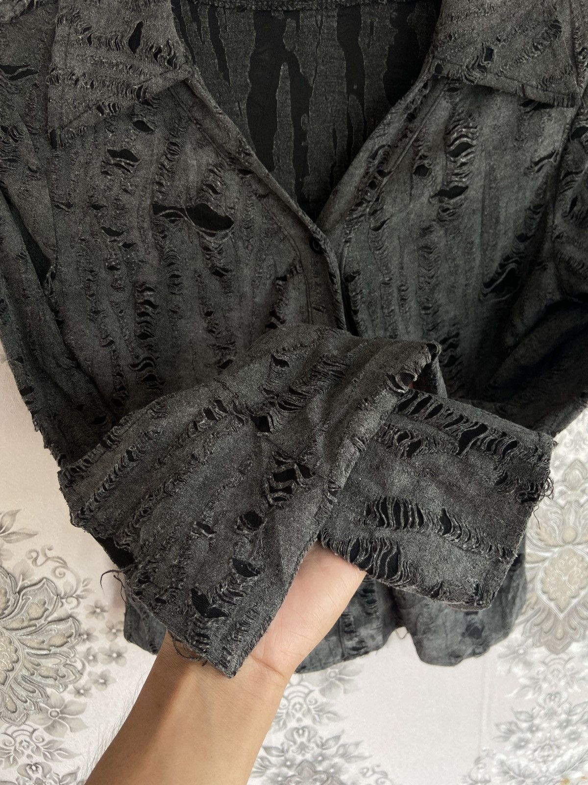 Hysteric Glamour Y2K Japanese L.G.B Style Avant Garde Distressed Longsleeve Size US L / EU 52-54 / 3 - 6 Thumbnail