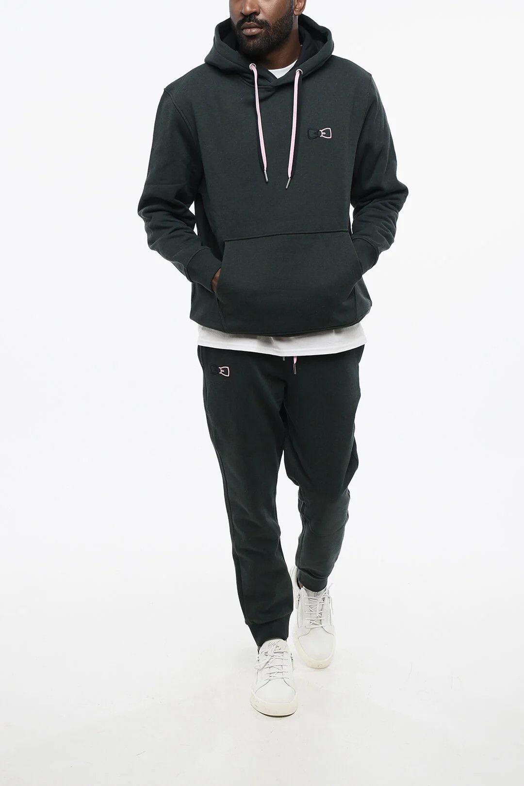 Eden Park og1mm0426 Cotton Fleece Hoodie in Green Size US XXL / EU 58 / 5 - 4 Thumbnail