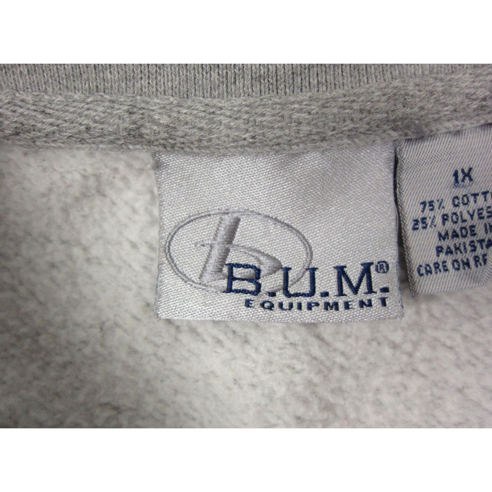 Vintage VINTAGE B.U.M Equipment Sweatshirt Womens Plus 1X Gray Fleece Pullover Ladies 90s Size XL / US 12-14 / IT 48-50 - 5 Thumbnail