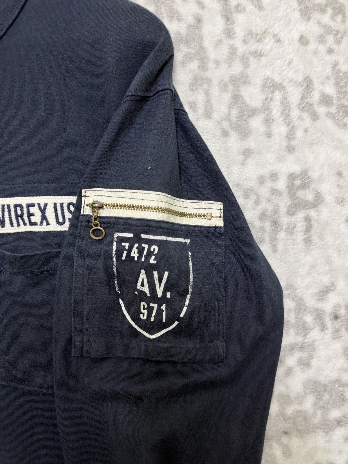 Avirex AVIREX Military Fatigue Long Sleeve Navy Utility Pocket Size US M / EU 48-50 / 2 - 6 Thumbnail