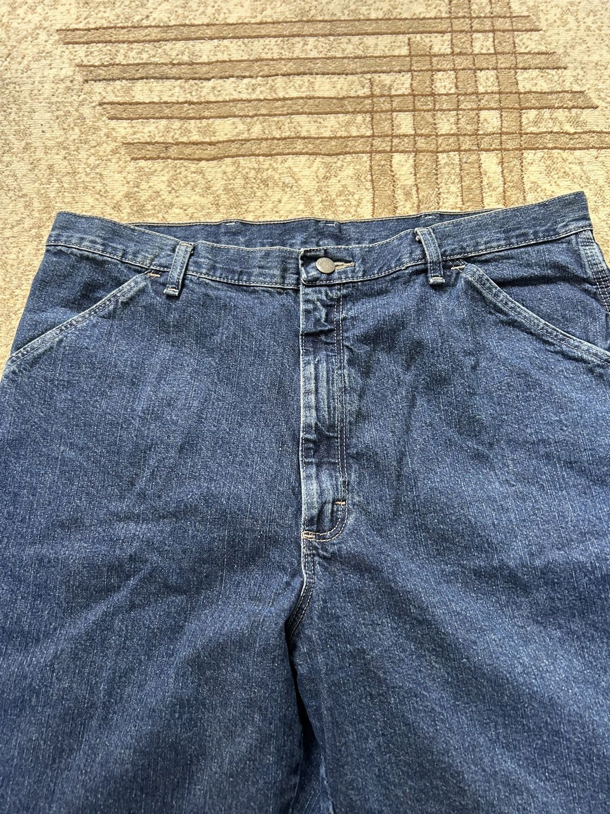 Vintage × Wrangler Vintage Wrangler Carpenter Denim Shorts Size US 36 / EU 52 - 6 Thumbnail