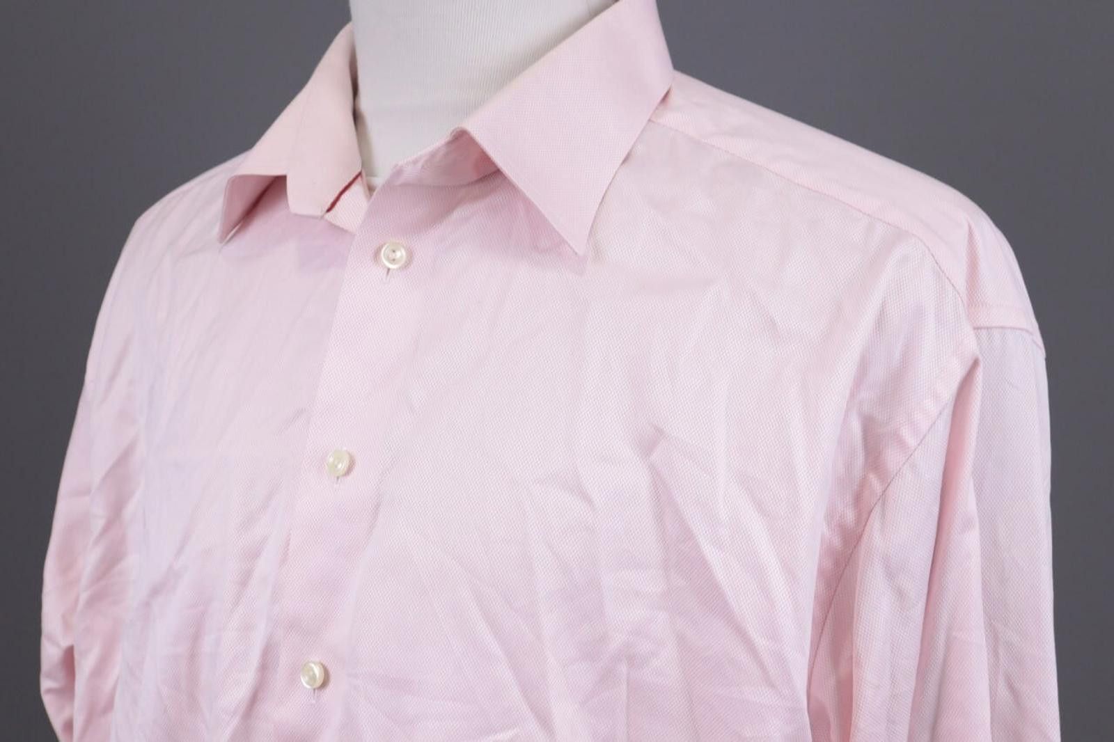 Eton Eton Slim Fit Pink Button Down Dress Shirt Size 47 / 18 Size US M / EU 48-50 / 2 - 7 Thumbnail