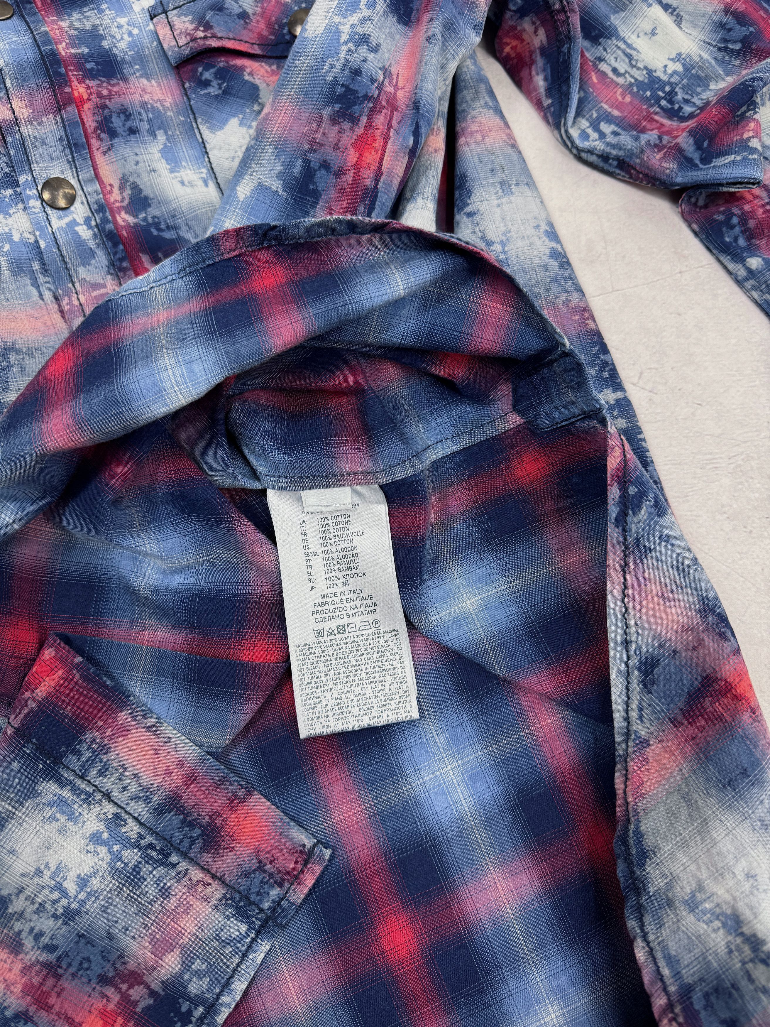 Diesel × Diesel Black Gold Diesel Black Gold Shirt Western Snap Checkered Designed Size US L / EU 52-54 / 3 - 16 Thumbnail