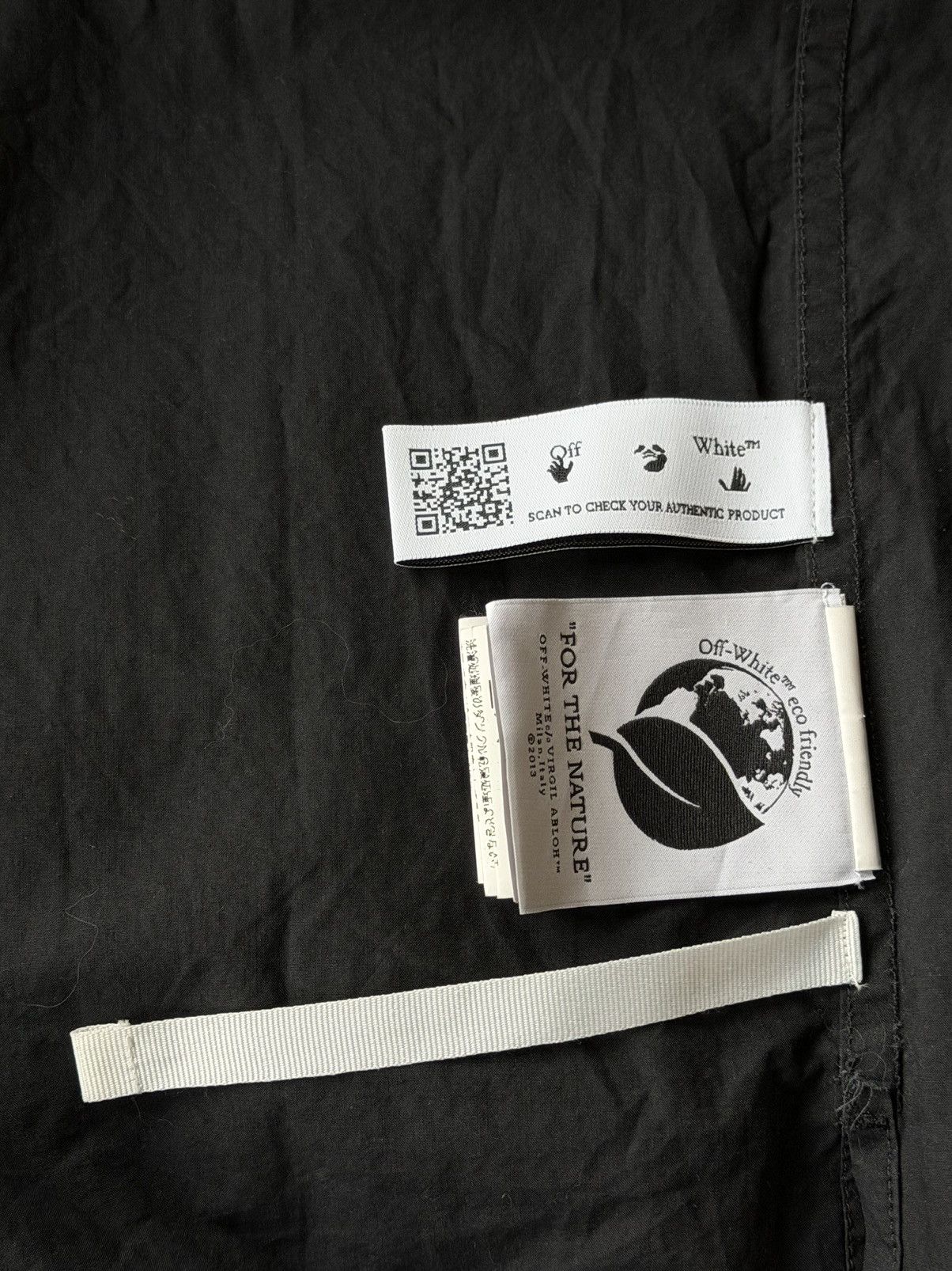 Off-White Off-White logo-embroidered black button up Size US L / EU 52-54 / 3 - 6 Thumbnail