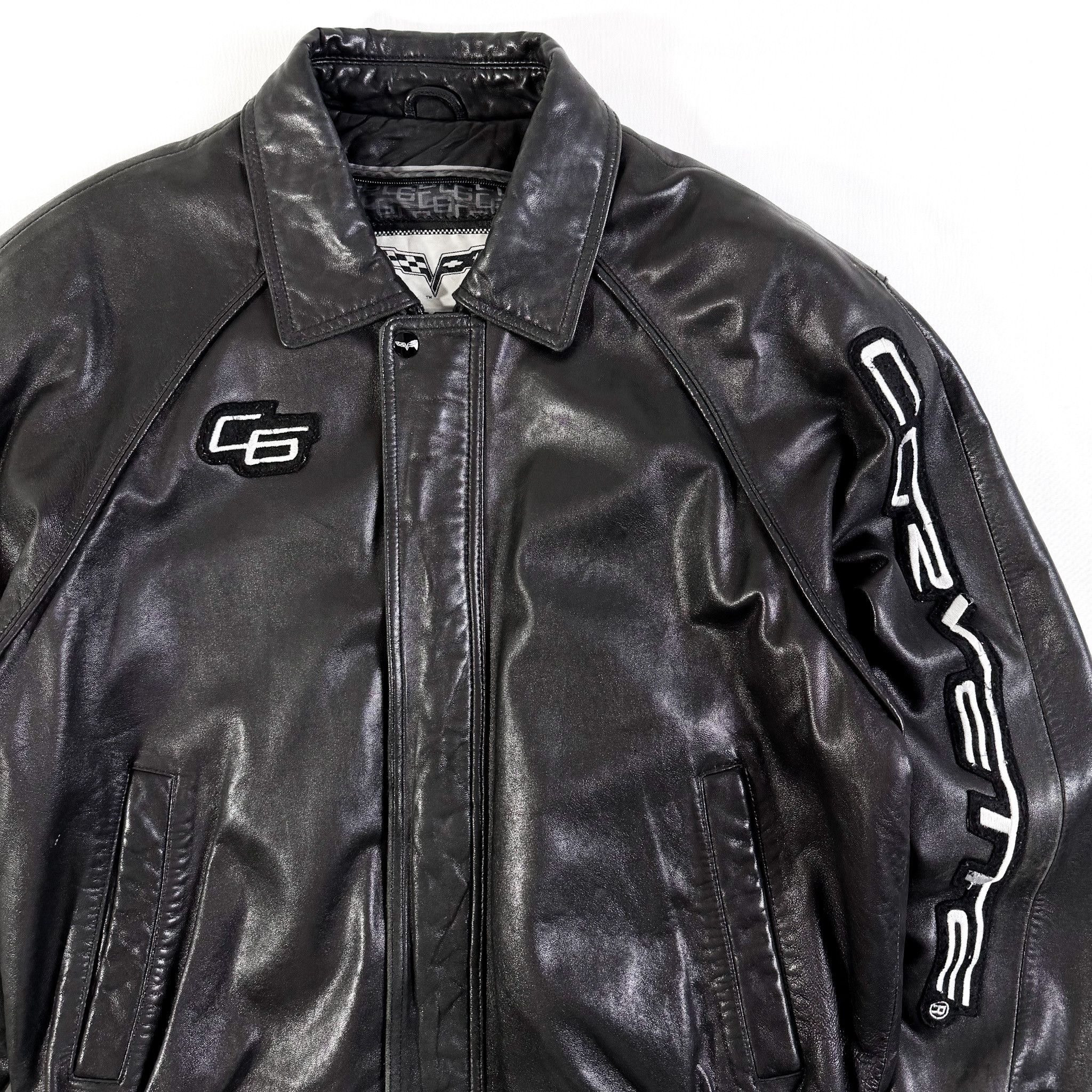 Vintage Y2K Corvette Lambskin Leather Bomber Jacket Size US M / EU 48-50 / 2 - 4 Thumbnail
