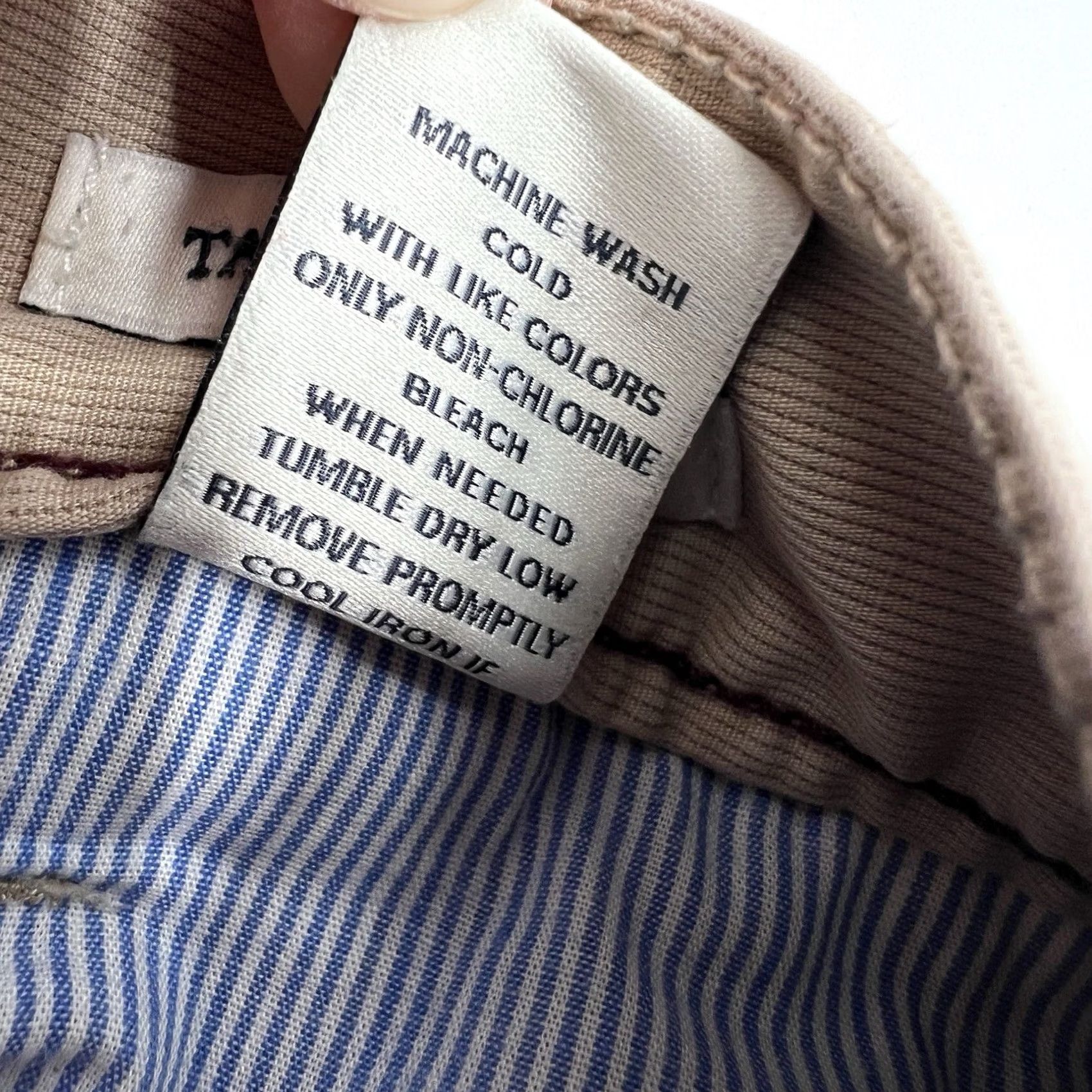 Vintage Joseph A. Bank Casual Pants 5 Pocket Beige 42x29 Men Flat Front Chino Mid Rise 29 Inseam Clothes Size US 42 / EU 58 - 7 Thumbnail