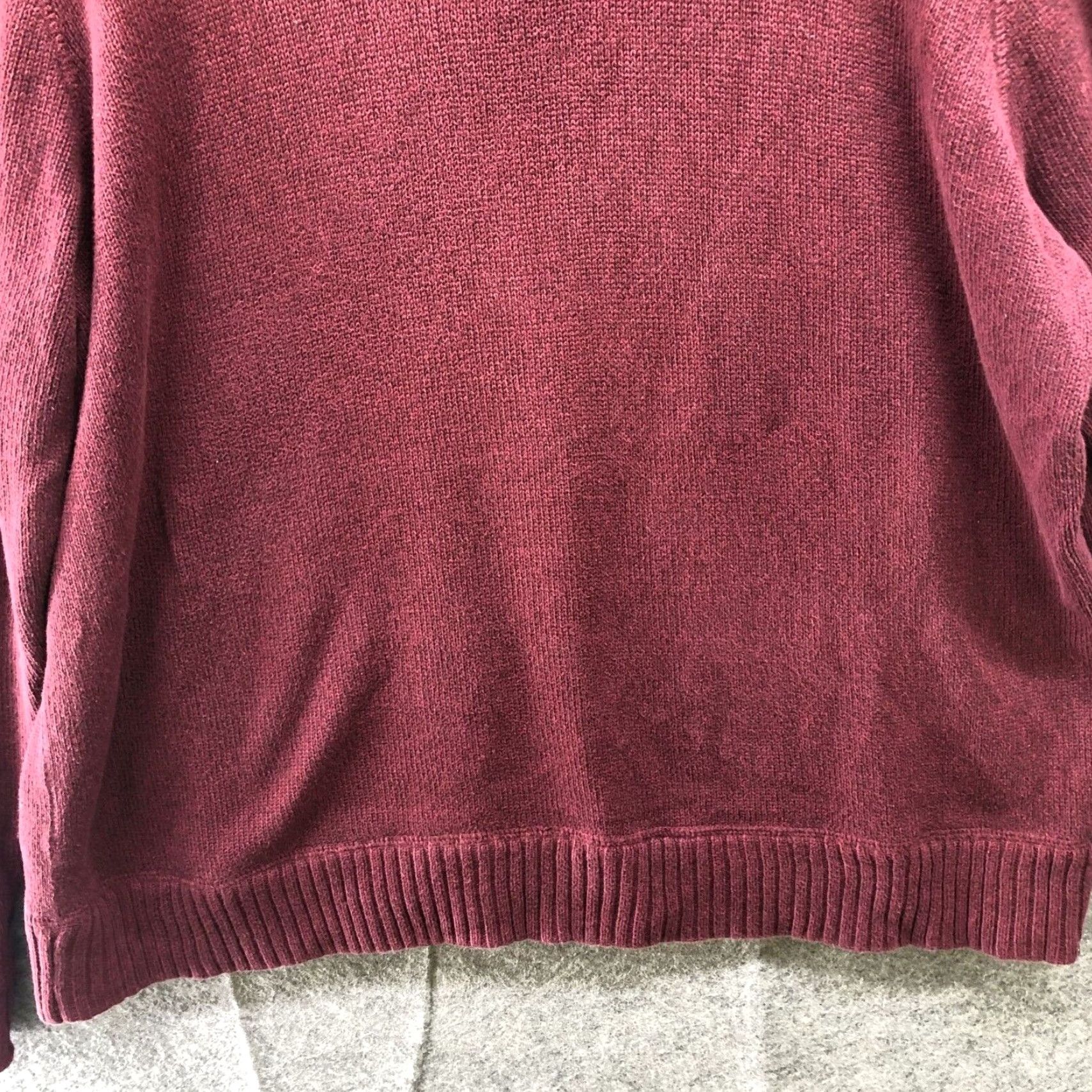 Eddie Bauer VINTAGE Eddie Bauer 1/4 Zip Sweater Mens 2XL Burgundy Wine Red Cotton Knit Pullover Size US XXL / EU 58 / 5 - 4 Thumbnail