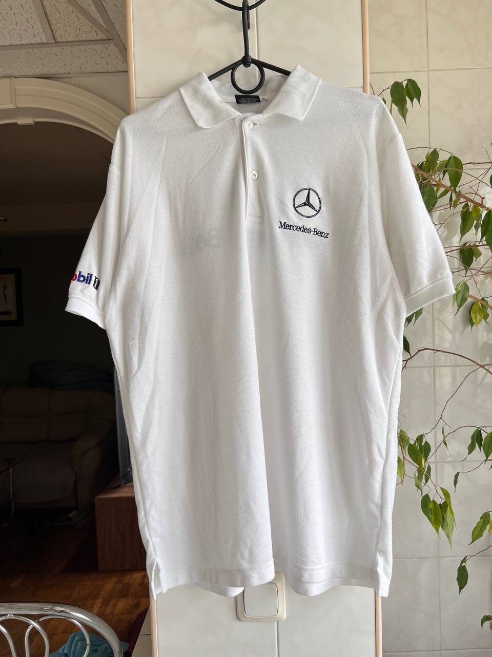 Mercedes-Benz × Vintage Mercedes Benz vintage polos tee 90s Size US XL / EU 56 / 4 - 3 Thumbnail