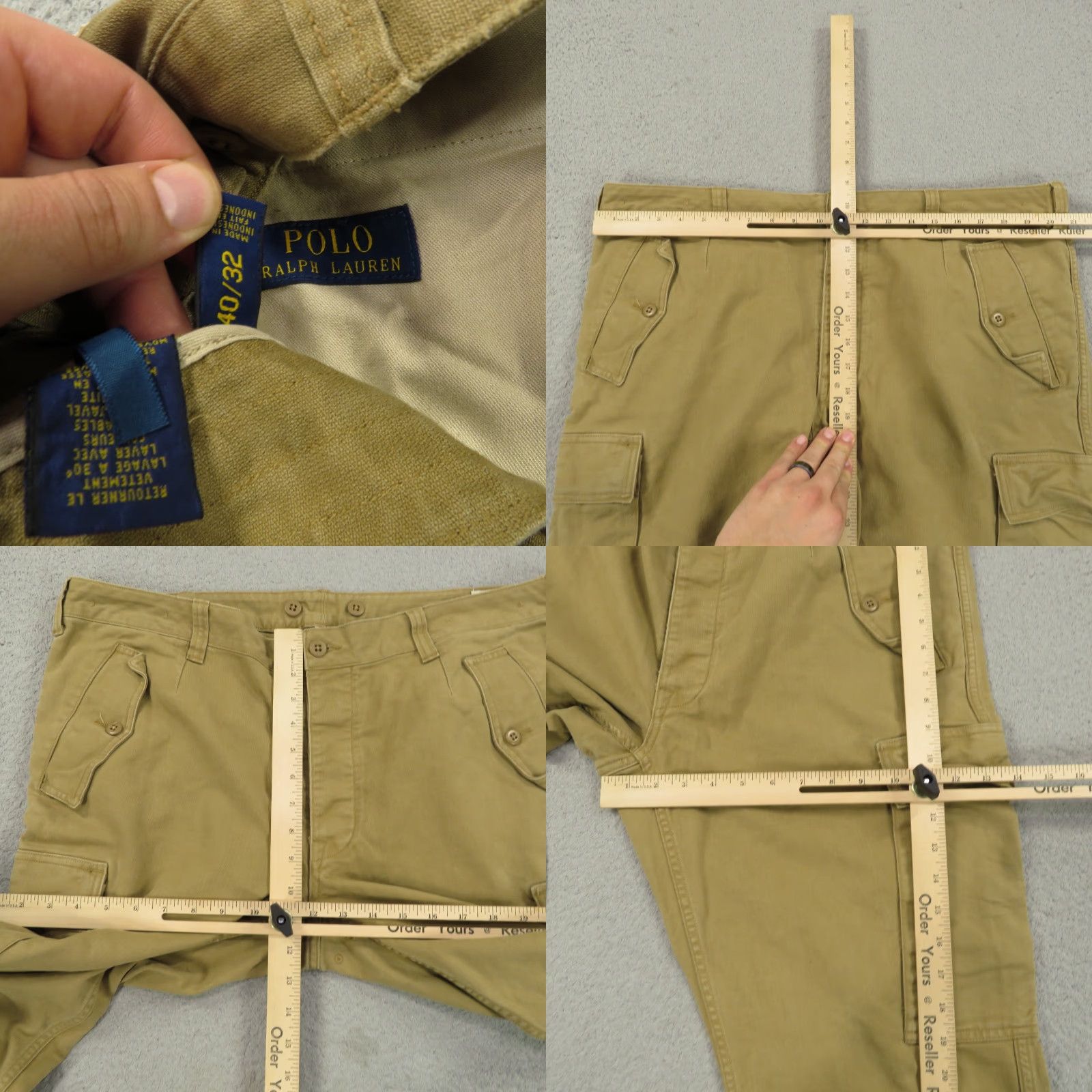 Polo Ralph Lauren Polo Ralph Lauren Pants Mens 40x32 Cargo Straight Military Field Trousers Tabs Size US L / EU 52-54 / 3 - 9 Thumbnail