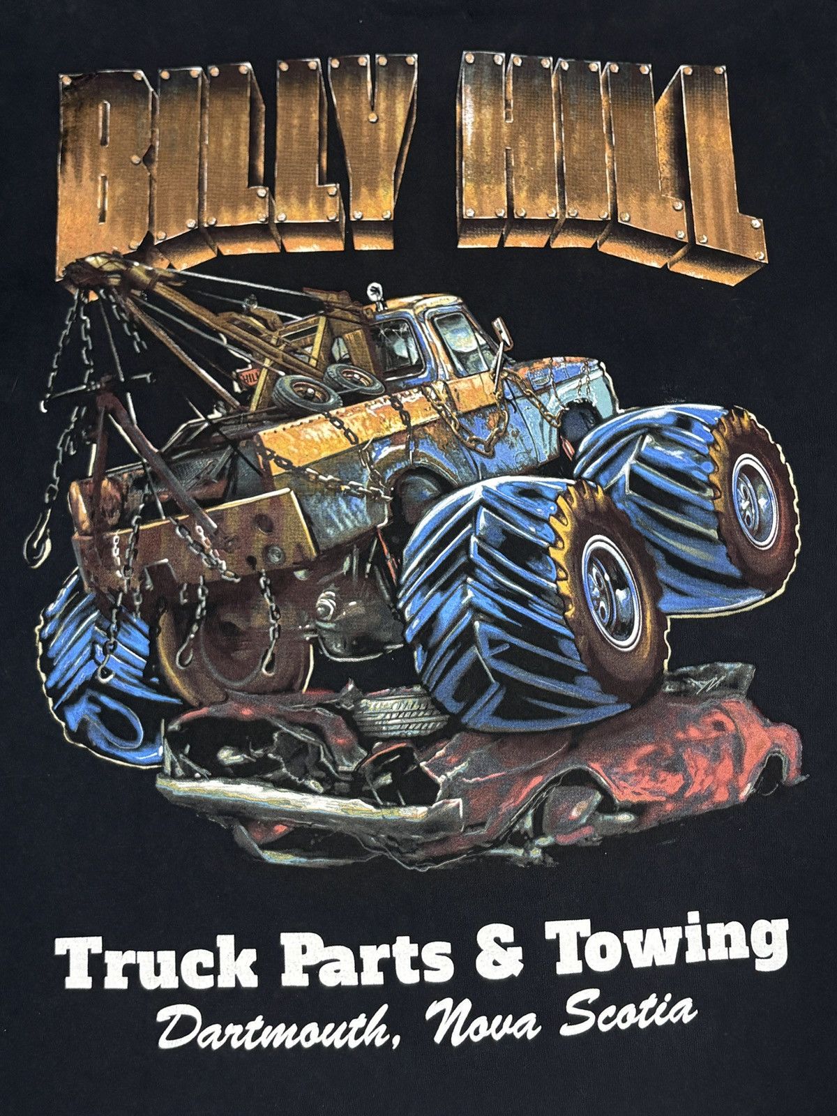 Billy Hill 2021 Billy Hill “Truck Parts & Towing” Black T-Shirt Size M Size US M / EU 48-50 / 2 - 6 Thumbnail