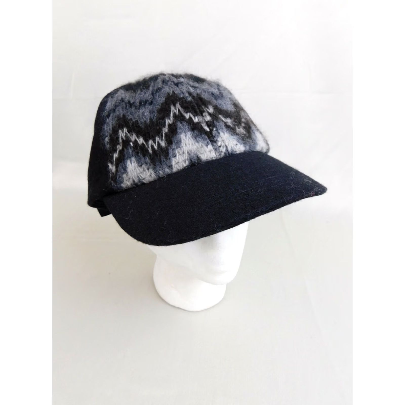 Jessica Simpson Jessica Simpson Zig Zag Baseball Cap - Black-Grey - One Size - Black - Baseball Cap - Women - One Size Size ONE SIZE - 2 Thumbnail