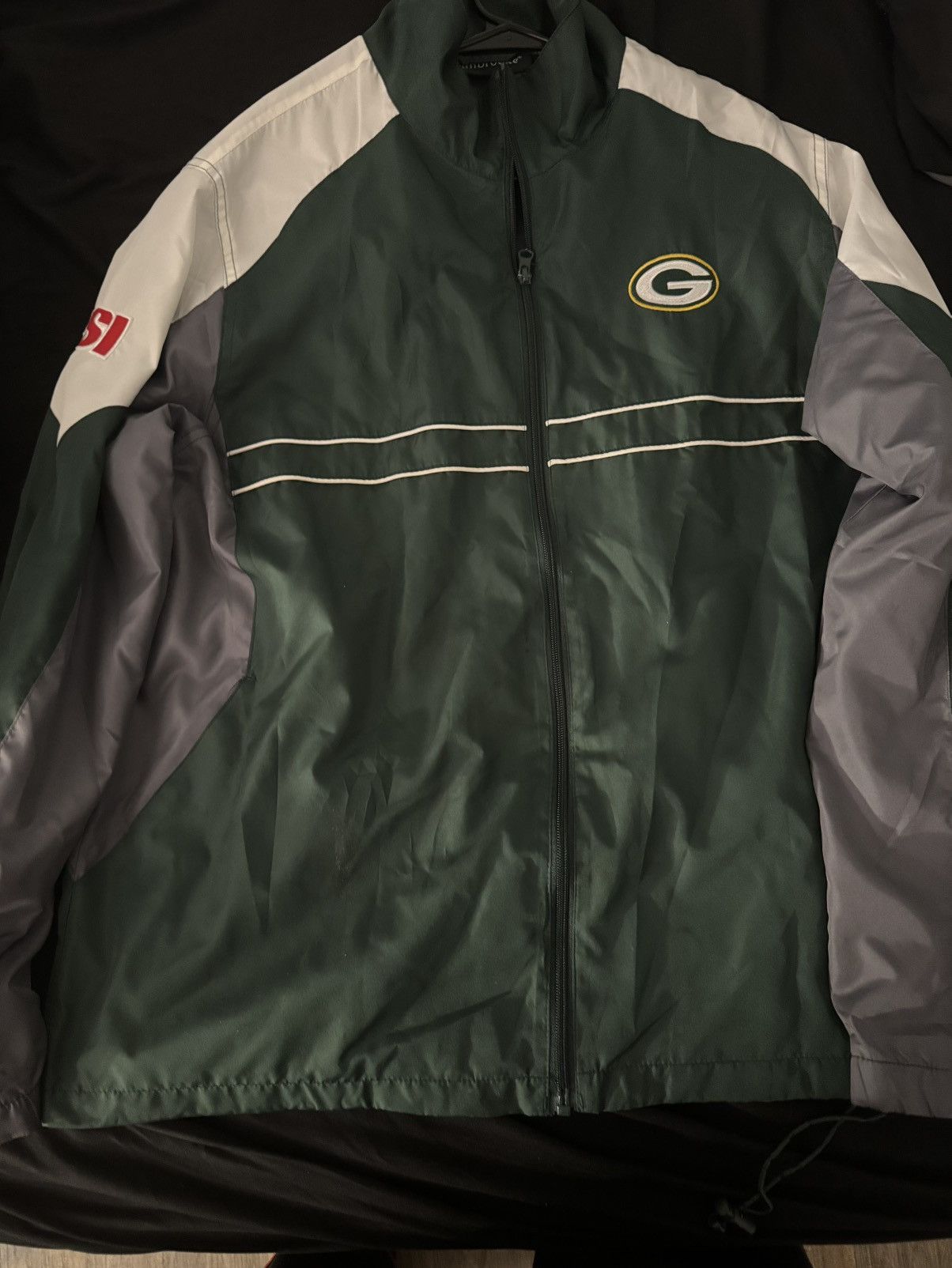 NFL NFL Vintage Green Bay Packers Windbreaker Size US L / EU 52-54 / 3 - 6 Thumbnail