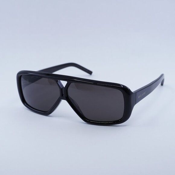 Saint Laurent Paris Saint Laurent SL569Y 001 Sunglasses Black Aviator Frame Size ONE SIZE - 3 Thumbnail