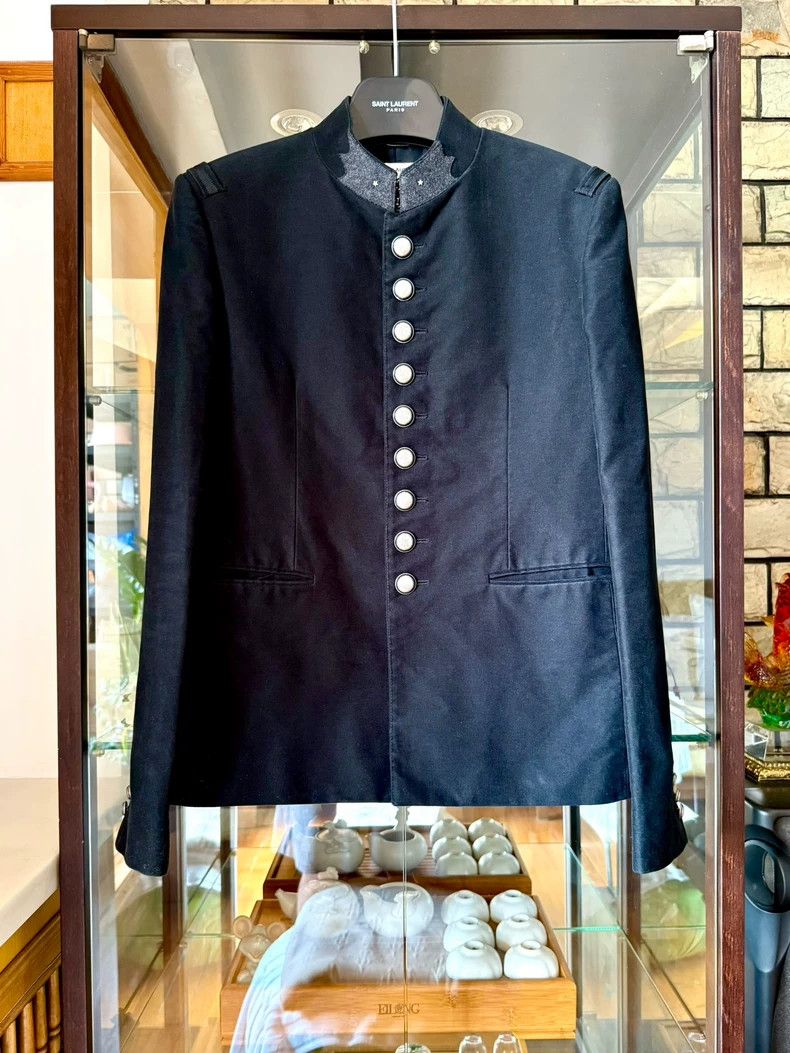 Other Saint Laurent Paris 17 FW show style black Chinese tunic s Size US M / EU 48-50 / 2 - 1 Thumbnail