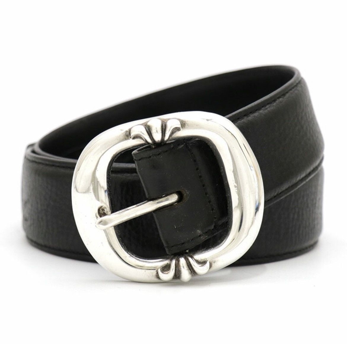 Chrome Hearts Chrome Hearts Gunslinger 1.5 Leather Belt Silver Size ONE SIZE - 1 Thumbnail