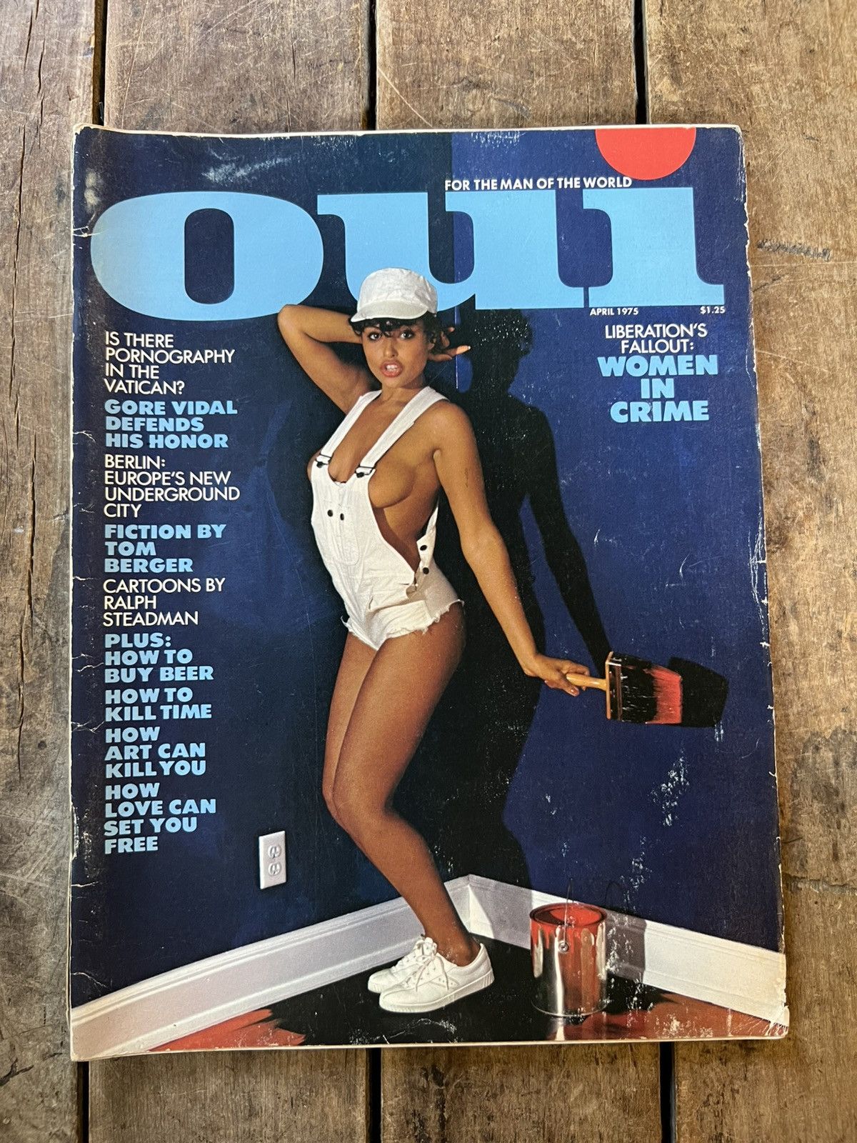 Vintage OUI Magazine “ For The Man of The World ” - April 1975 Issue Size ONE SIZE - 1 Thumbnail