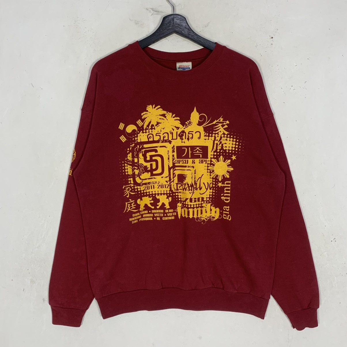 Hanes Vintage Hanes 760 StreetWear JapaneseBrand Sweatshirt Size US L / EU 52-54 / 3 - 2 Thumbnail