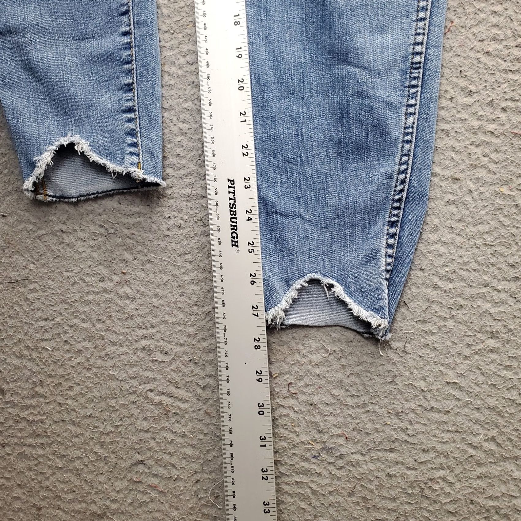 Vintage KUT from the Kloth Jeans Womens 12 Blue FAB Ankle Skinny High Rise Frayed Hem Size 34" / US 12 / IT 48 - 4 Thumbnail