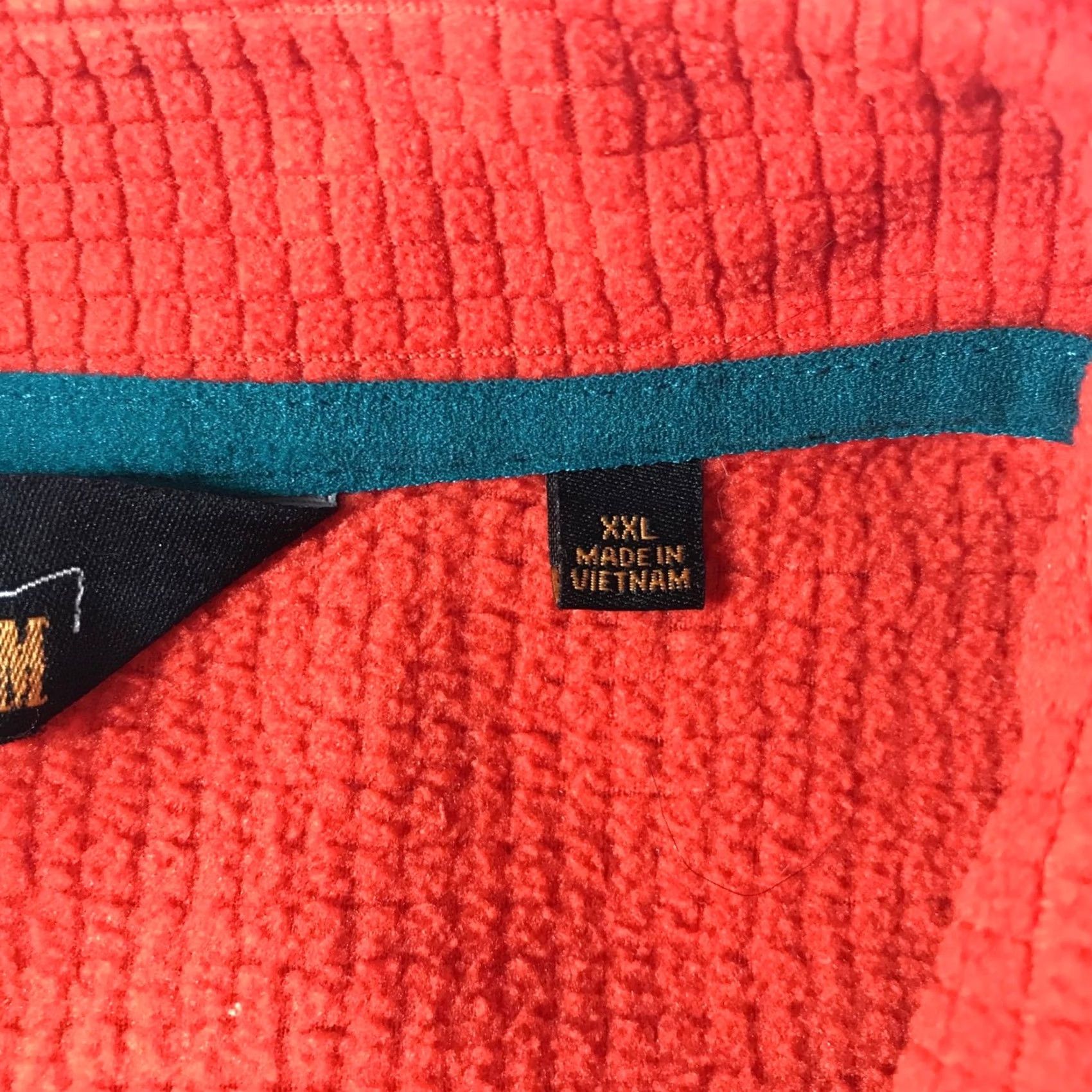 Orvis Orvis Trout Bum Mens XXL Red Waffle Knit Quarter Zip Fleece Pullover Sweater Size US XXL / EU 58 / 5 - 5 Thumbnail