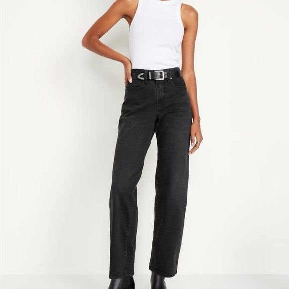 Old Navy Black denim jeans size M Size 30" / US 8 / IT 44 - 1 Thumbnail