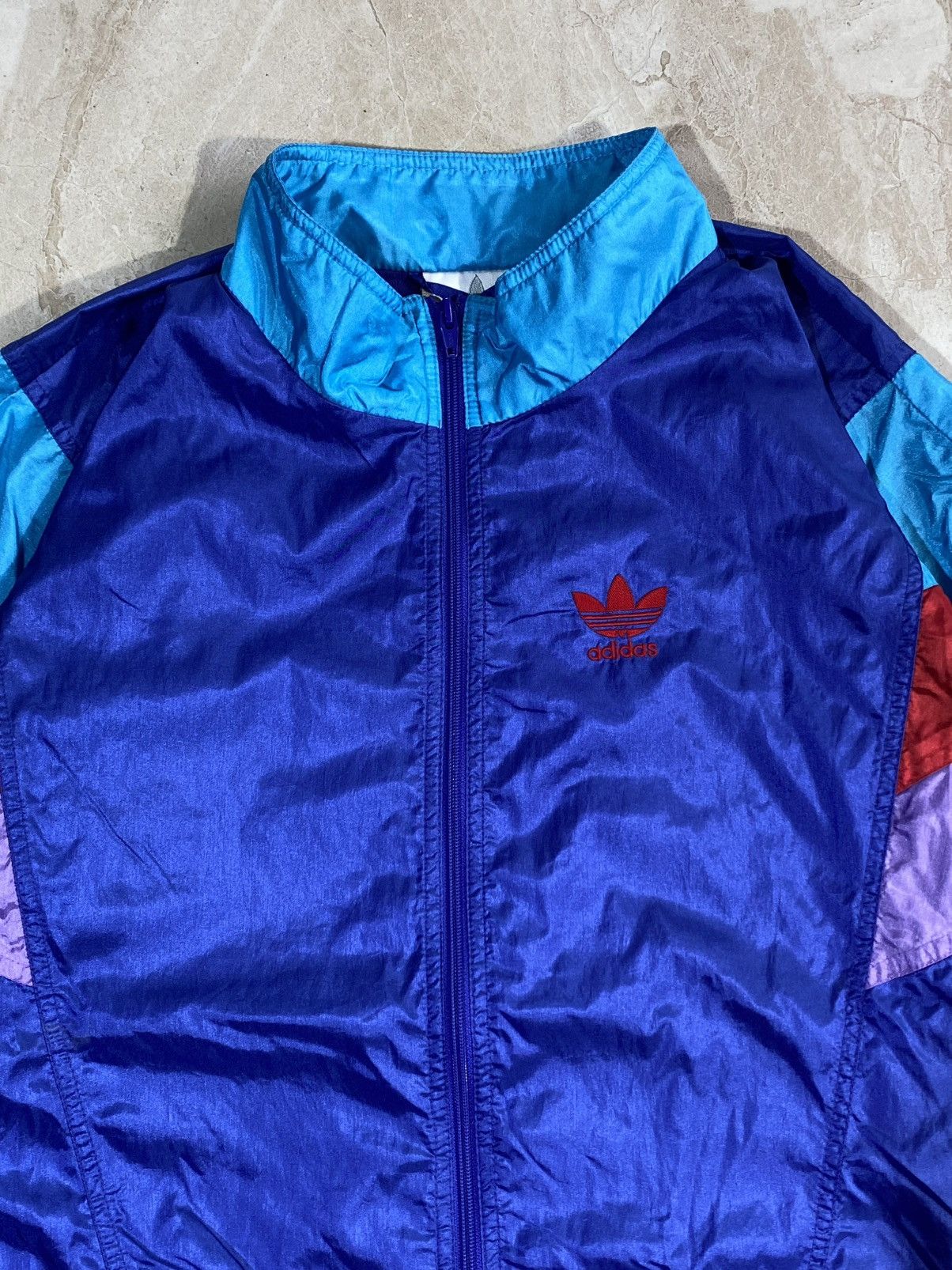 Adidas 🔥 Y2k ADIDAS COLORBLOCK TRACKSUIT RAVE TECHNO FIT PARACHUTE Size US M / EU 48-50 / 2 - 9 Thumbnail
