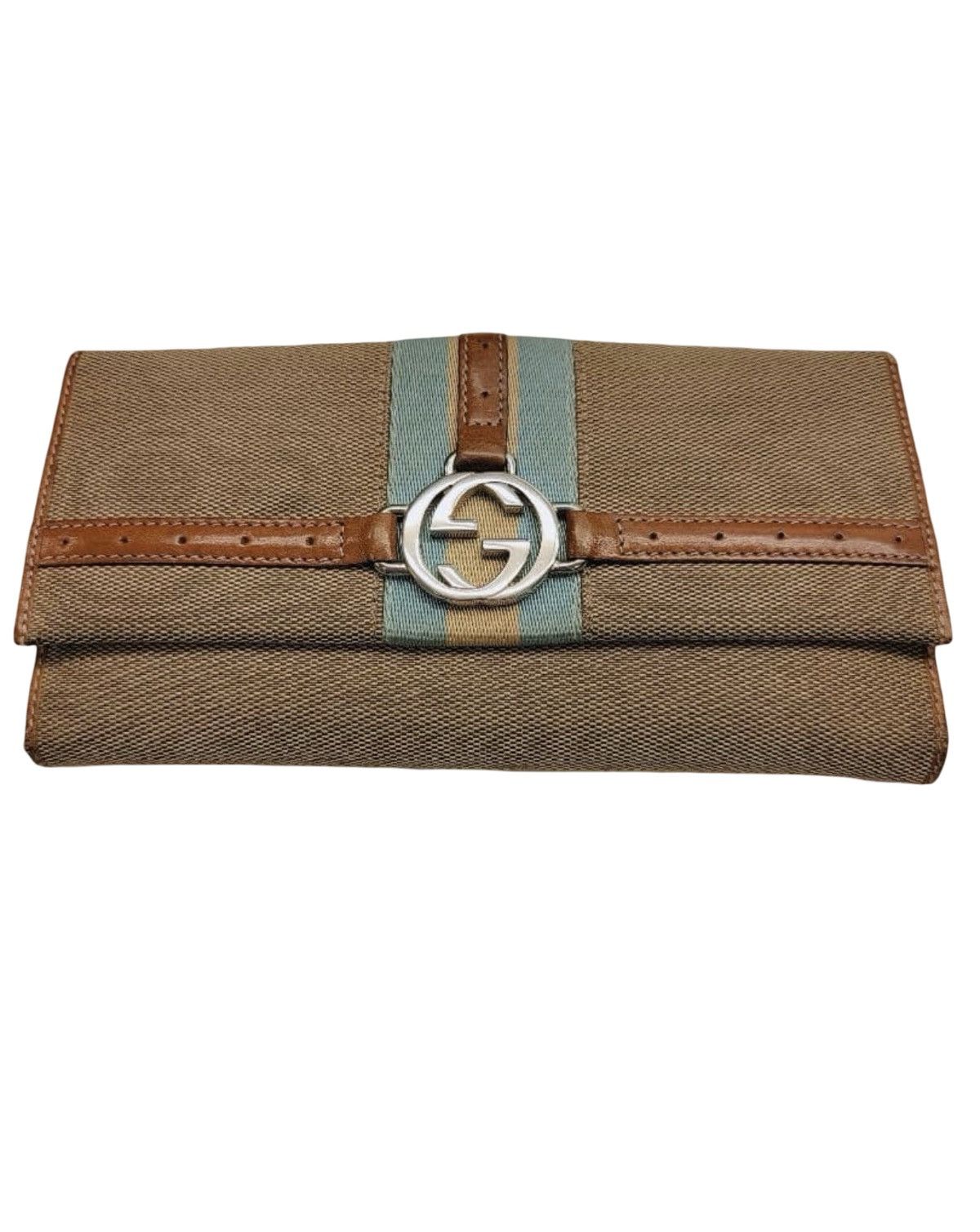 Gucci GUCCI nterlocking GG Sherry Line Canvas Continental Bifold Size ONE SIZE - 1 Thumbnail