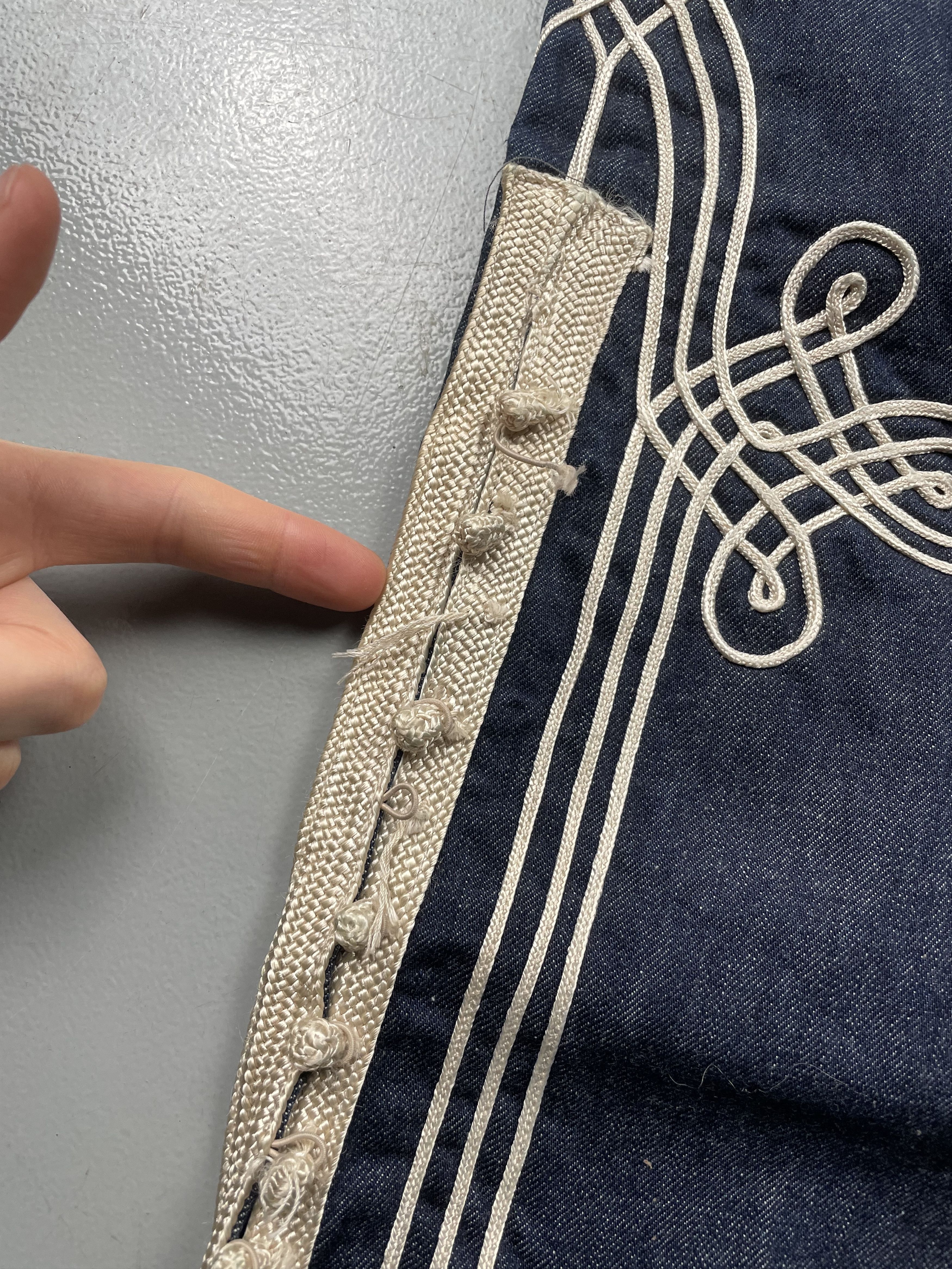 Jean Paul Gaultier vintage Gaultier Jean's embroidered jeans - size 30 Size 30" / US 8 / IT 44 - 6 Thumbnail